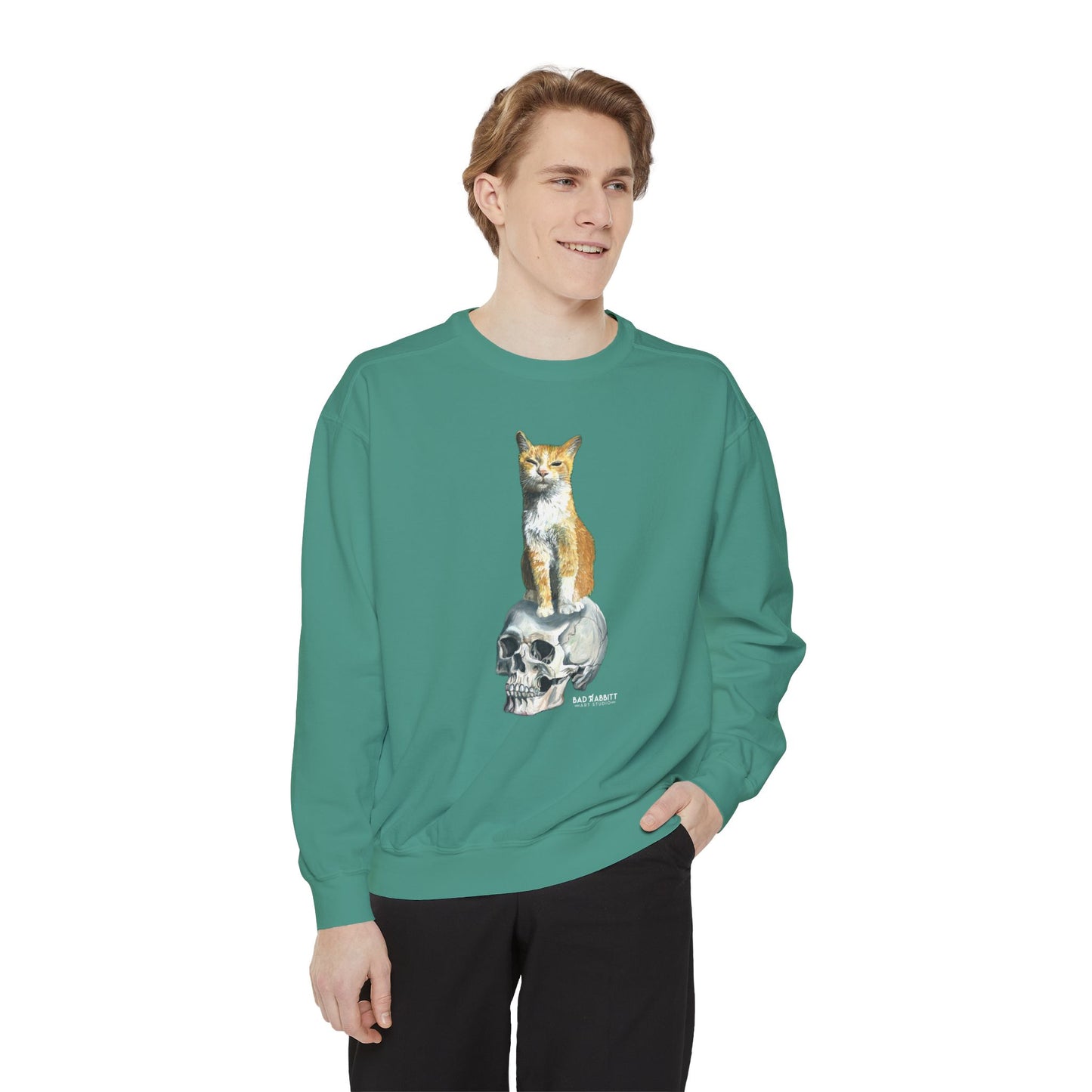Dave and the Skull of His Enemy Unisex Garment-Dyed Sweatshirt