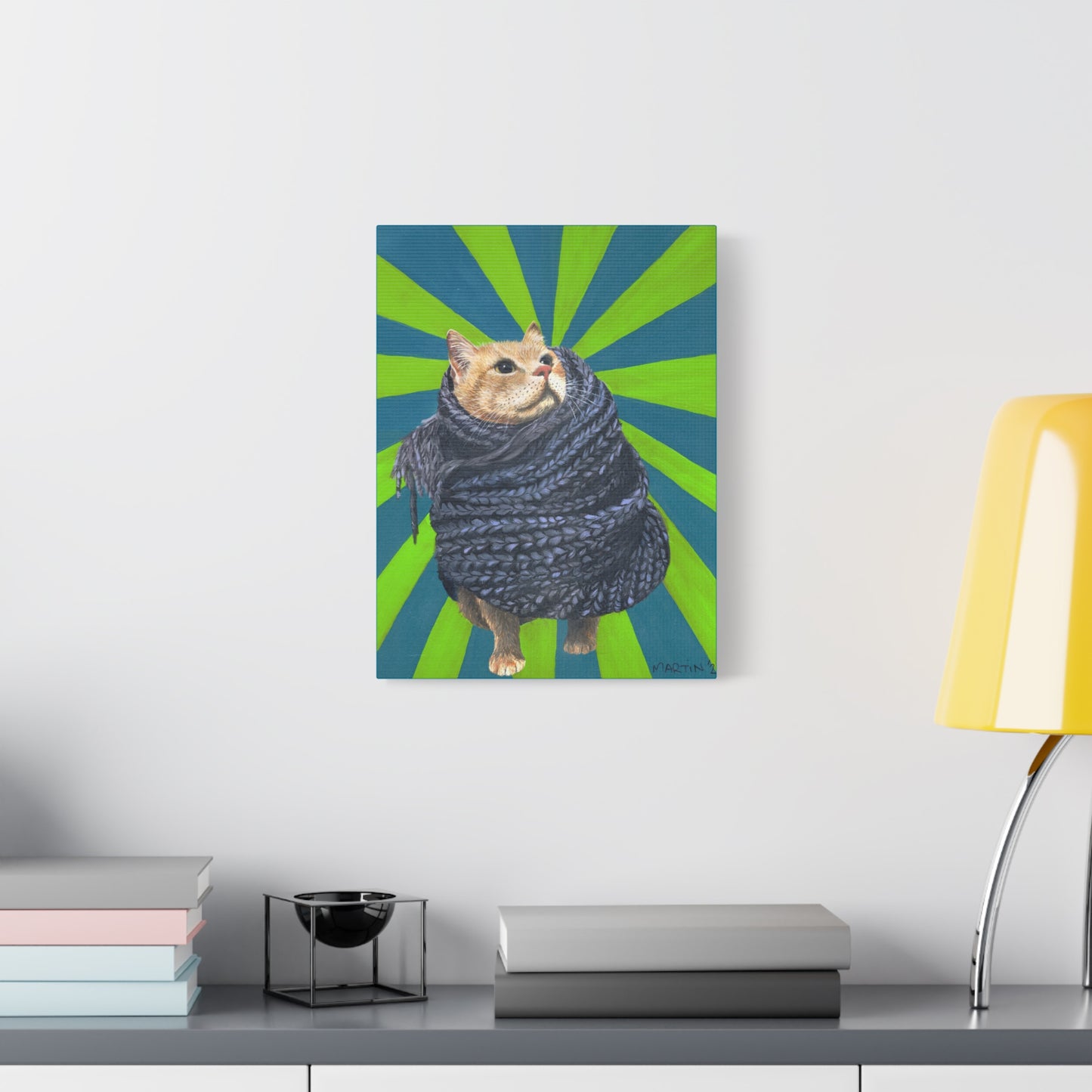 Lunchbox in Scarf Canvas Gallery Wrap