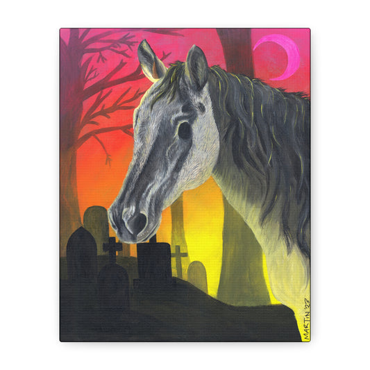 Spooky Horse Canvas Gallery Wraps
