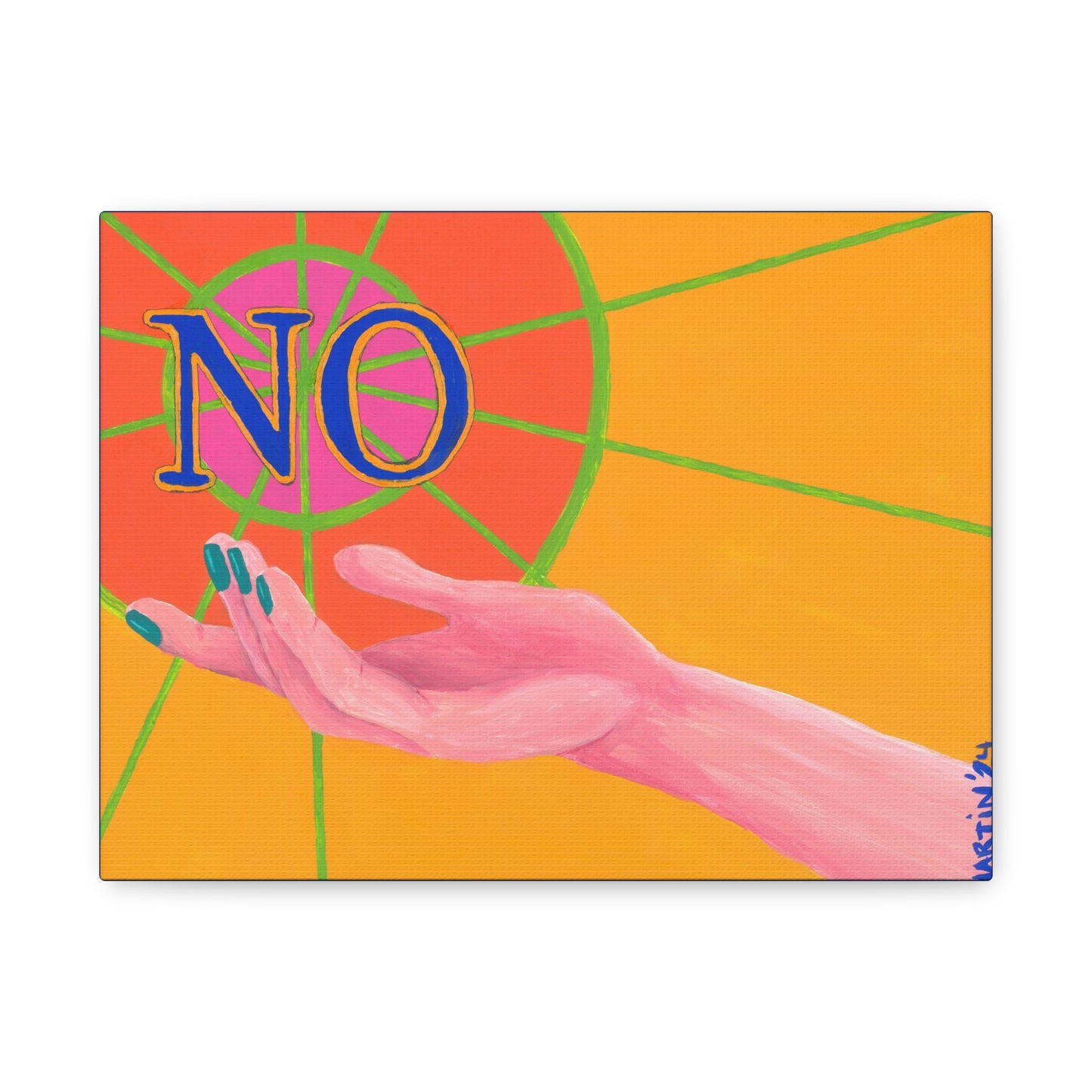 "NO 2024" Canvas Gallery Wrap
