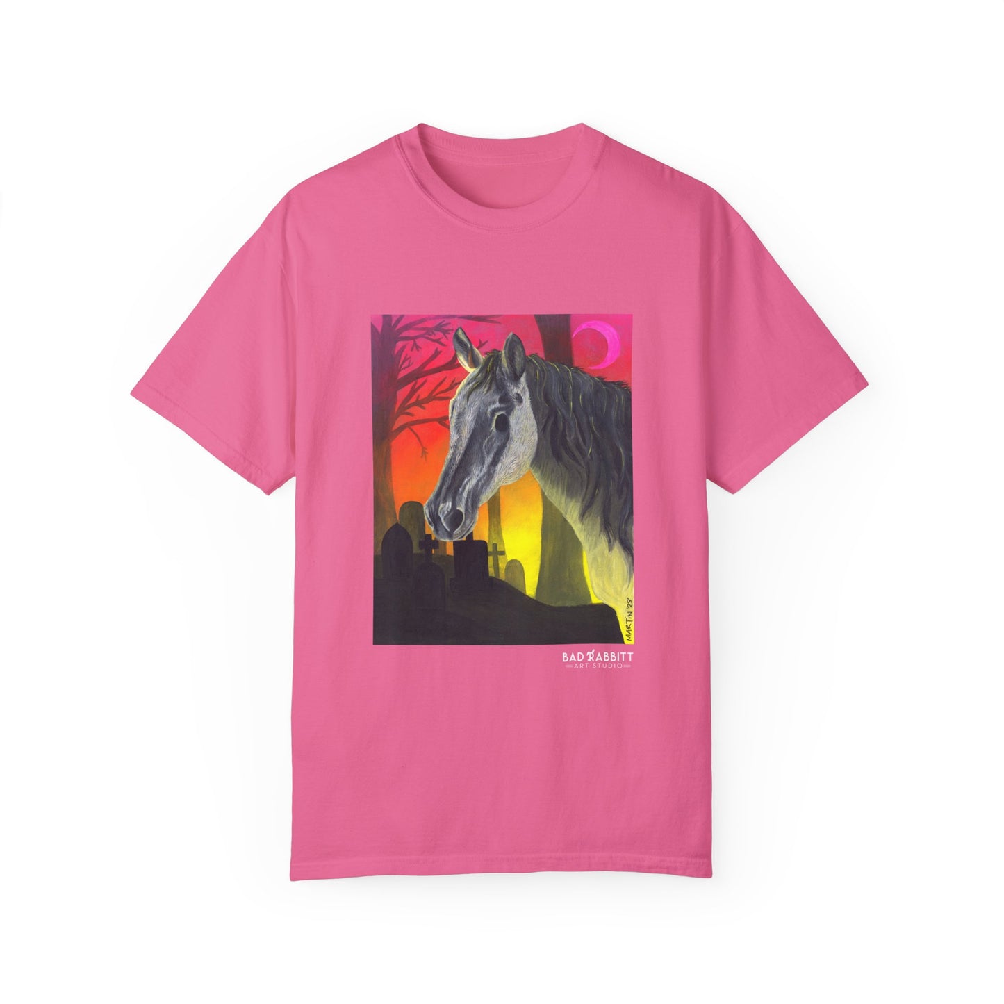 Halloween Horse Unisex Garment-Dyed T-shirt