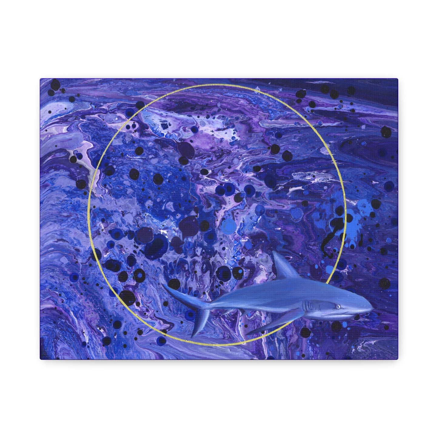 "Sharkira" Matte Canvas, Stretched, 1.25"