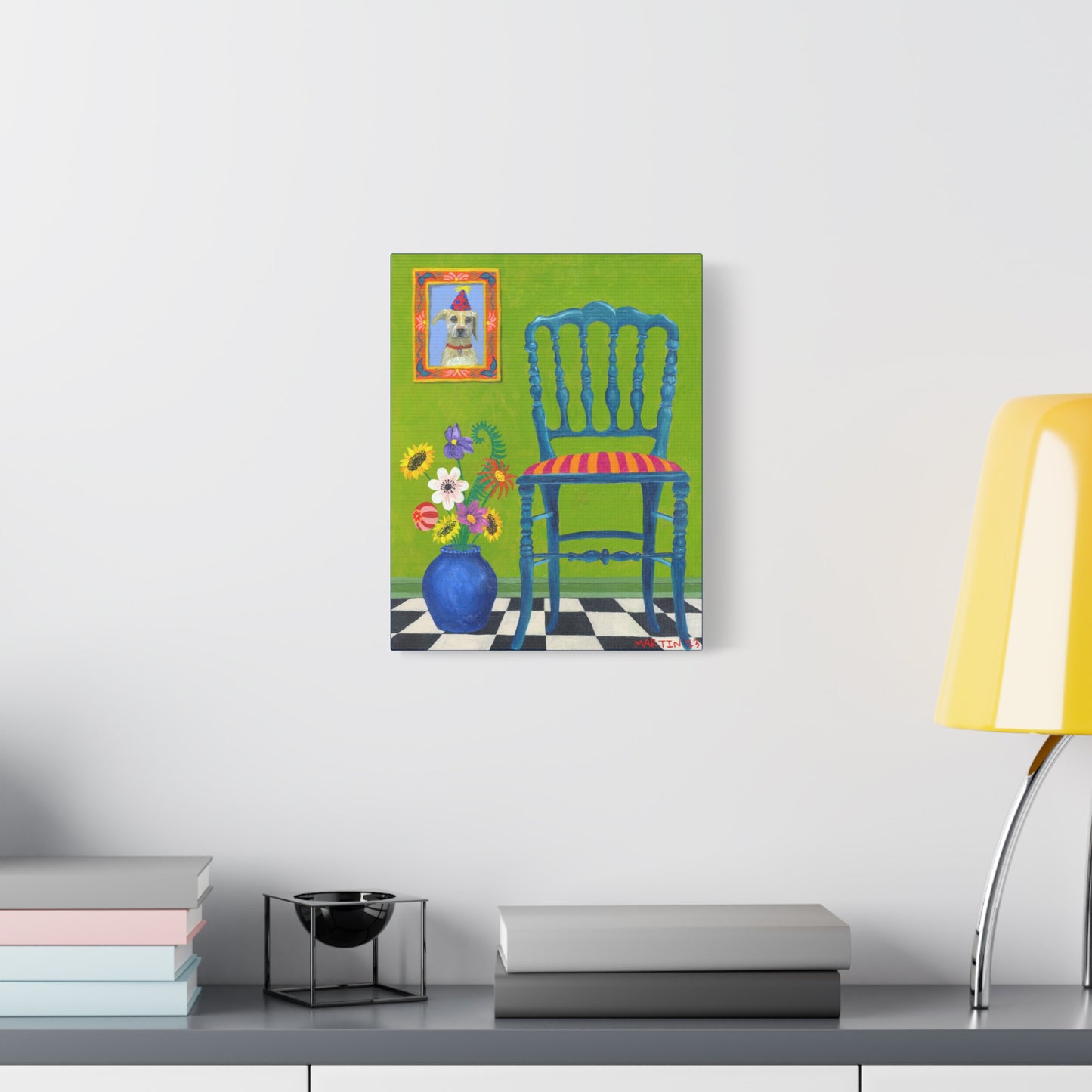 Teal Chair Canvas Gallery Wrap