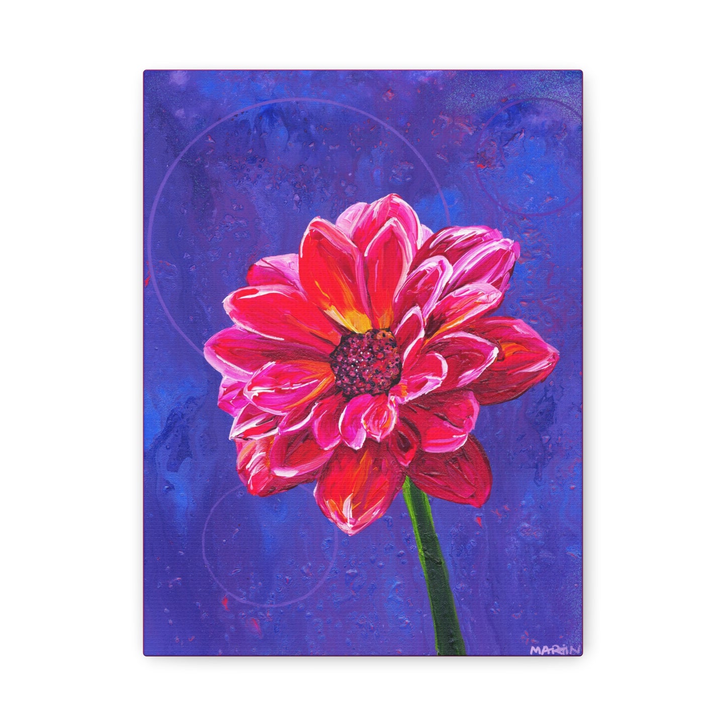 "Dahlia" Matte Canvas, Stretched, 1.25"