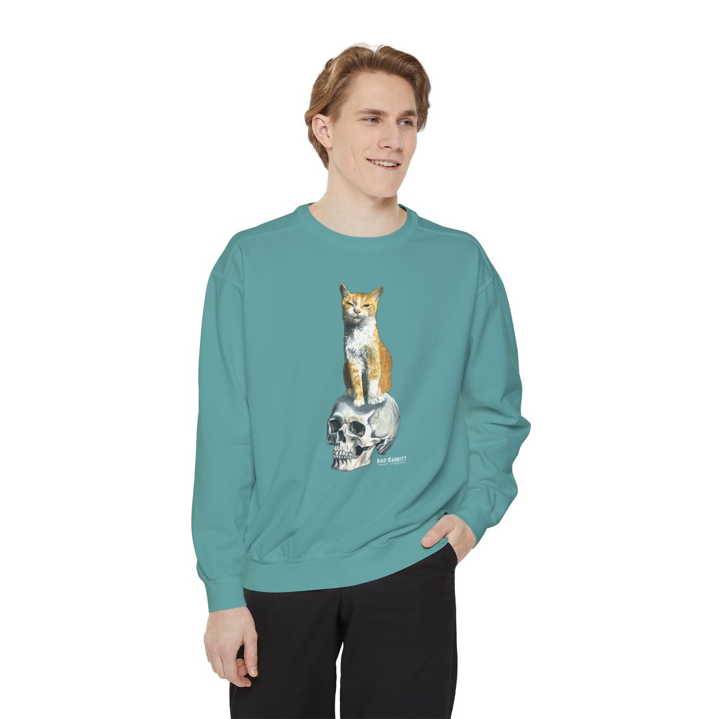 Dave and the Skull of His Enemy Unisex Garment-Dyed Sweatshirt
