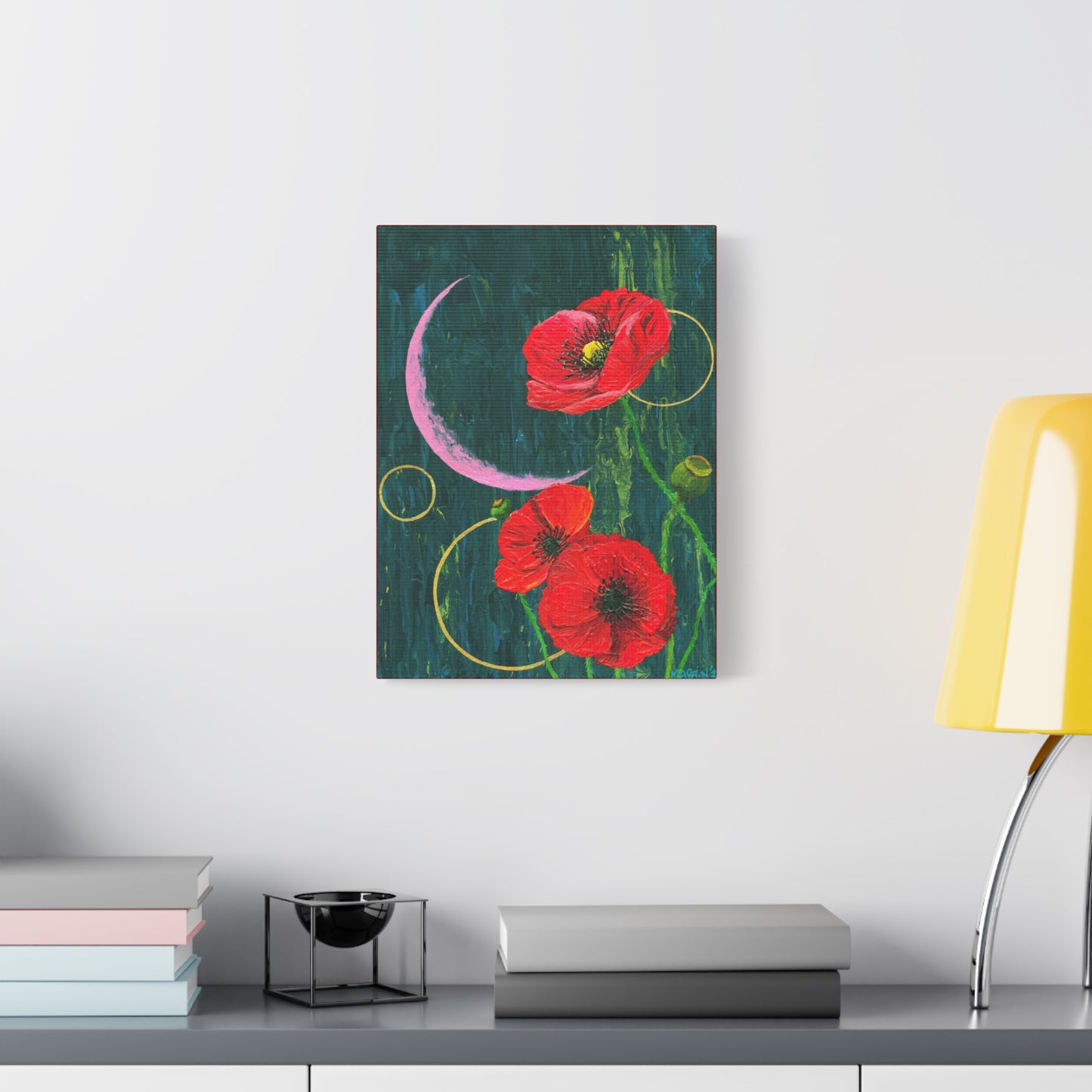 "Poppies" Matte Canvas, Stretched, 1.25"