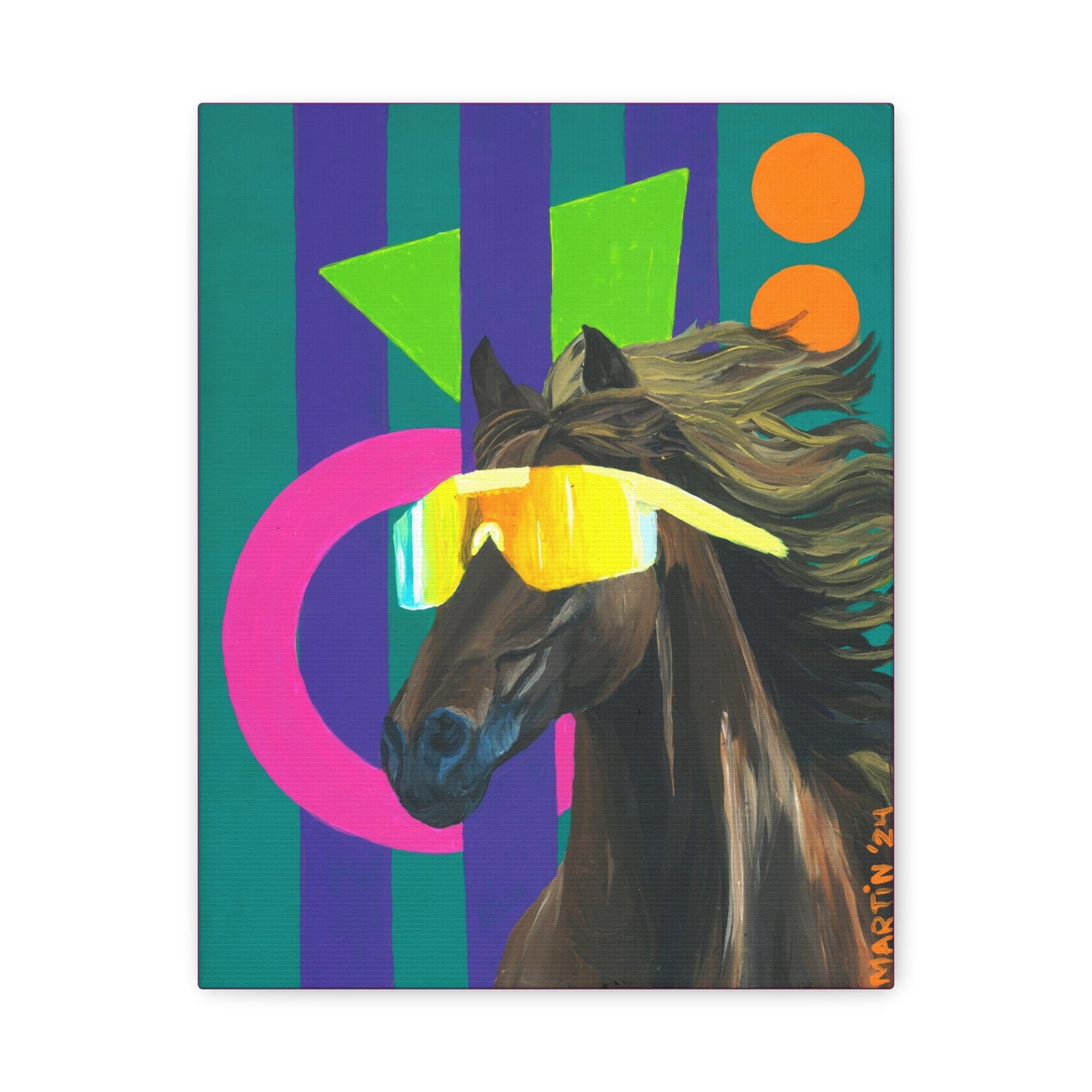 Dude Bro Horse Canvas Gallery Wrap