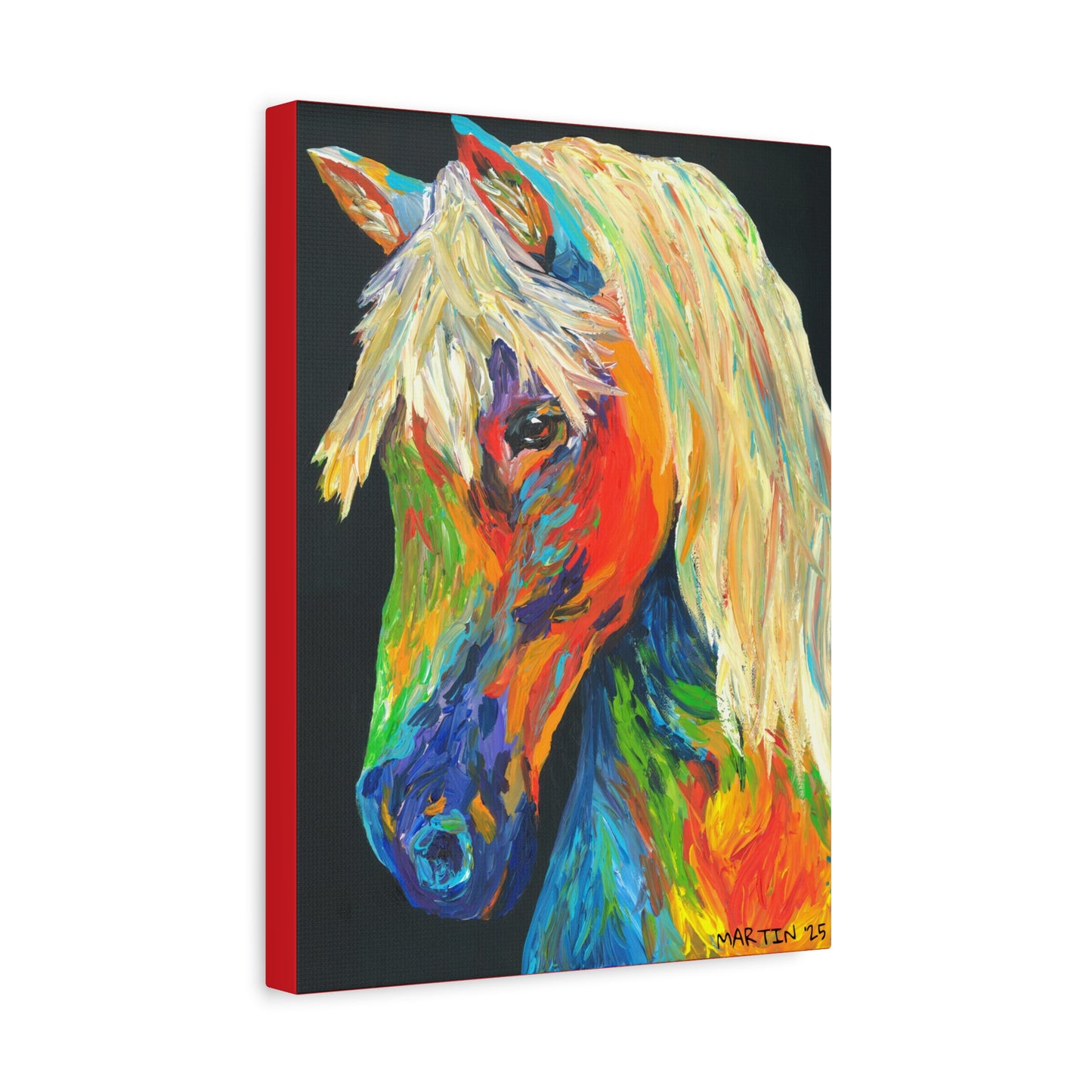 Rainbow Horse Canvas Gallery Wrap