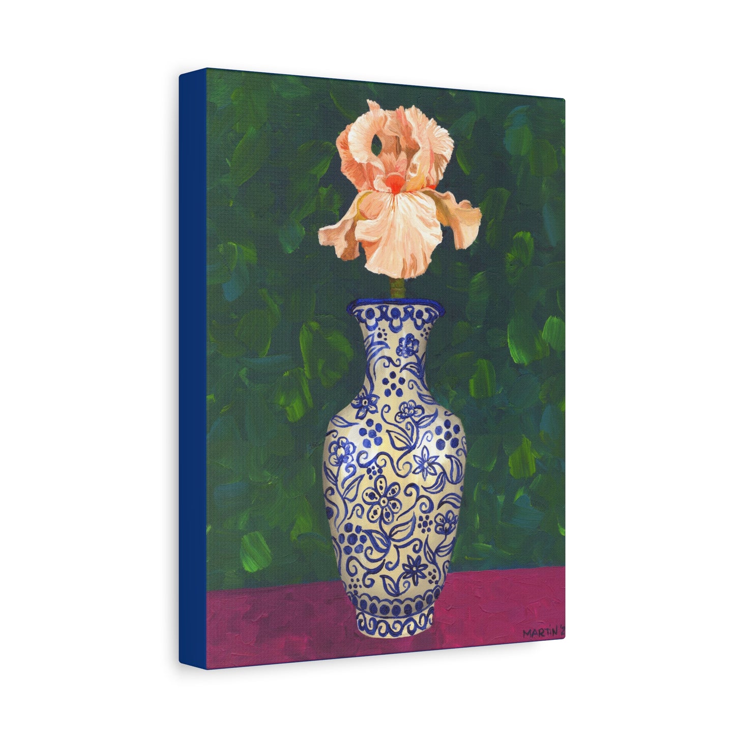Peach Iris Canvas Gallery Wrap