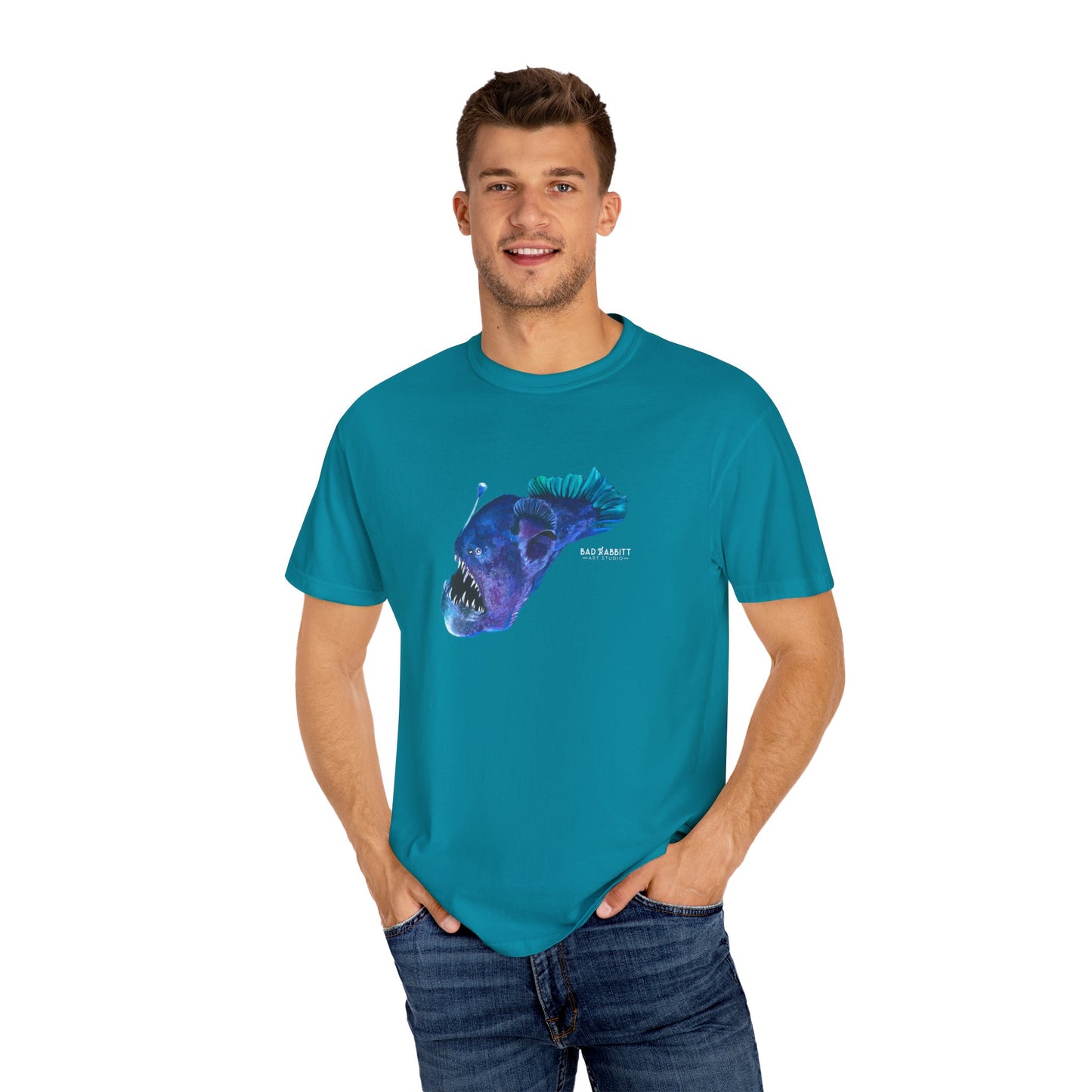 Angler Fish Unisex Garment-Dyed T-shirt