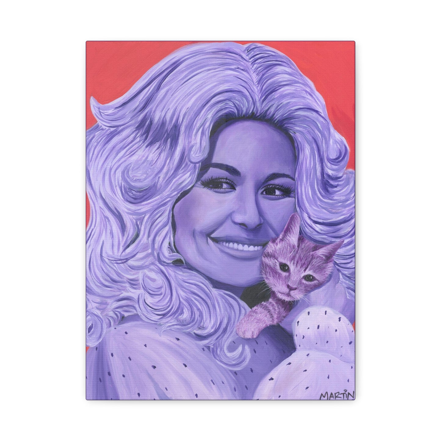 Dolly with Kitty Canvas Gallery Wrap