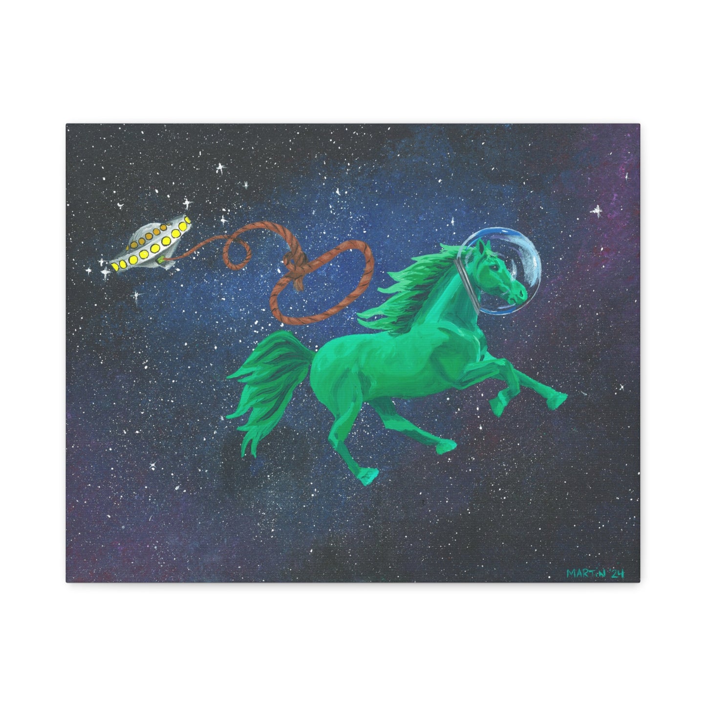 Space Horse Canvas Gallery Wrap