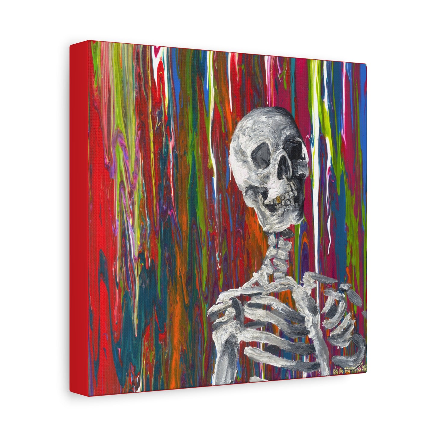 "Glitter Bones" Matte Canvas, Stretched, 1.25"