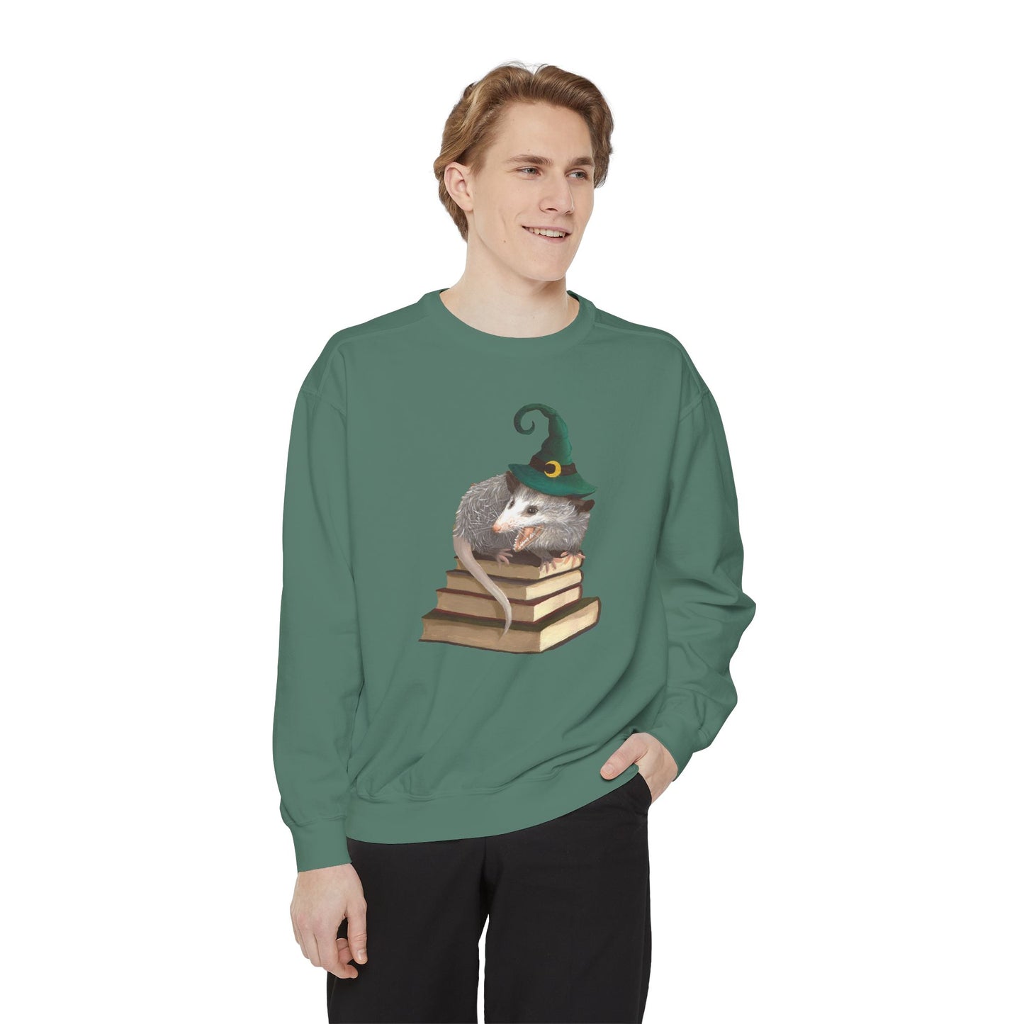 Opossum Witch Unisex Garment-Dyed Sweatshirt