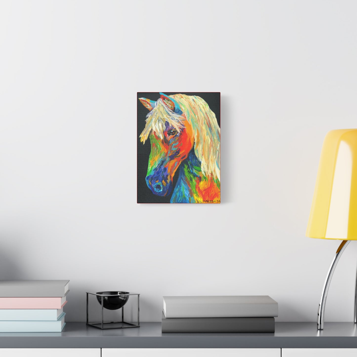 Rainbow Horse Canvas Gallery Wrap