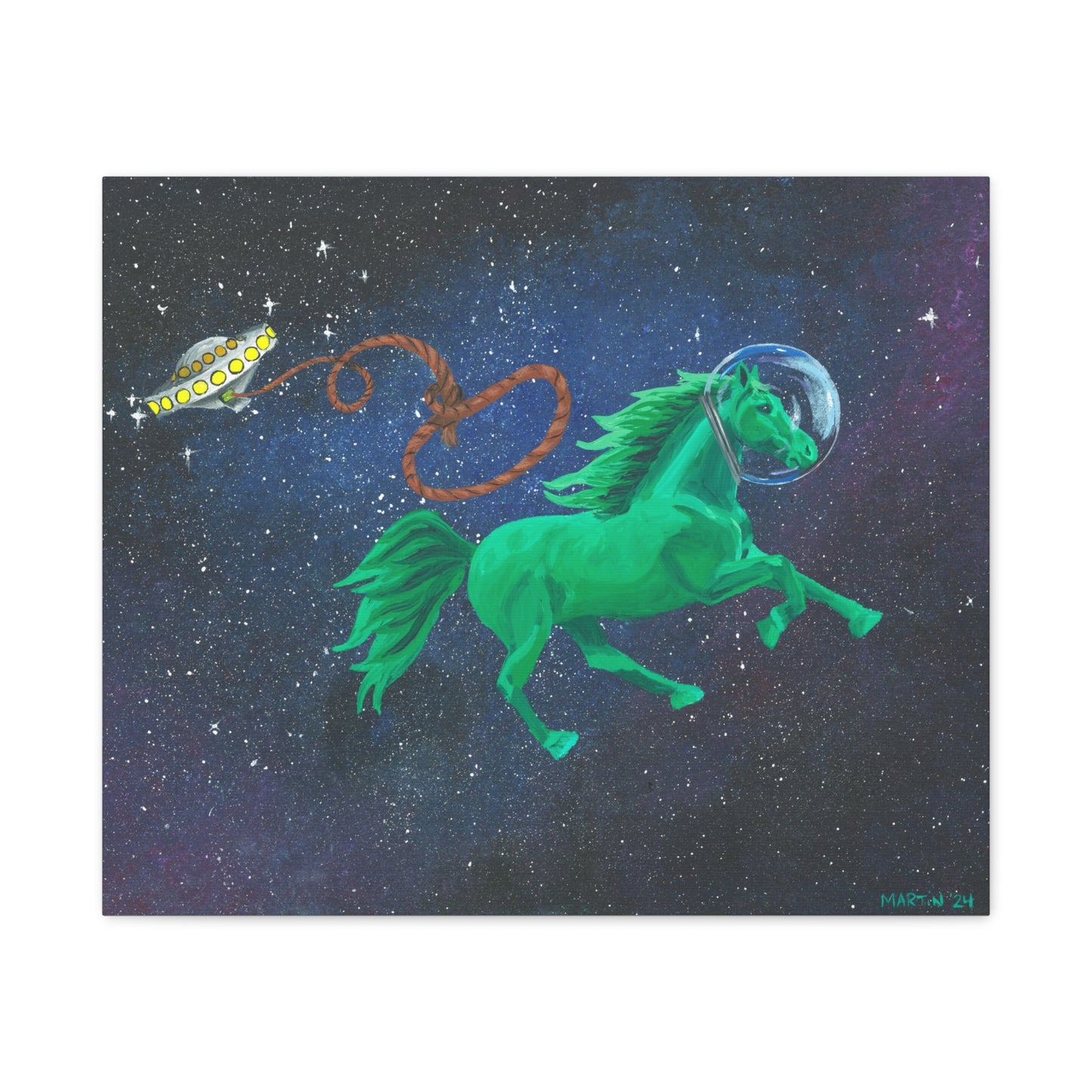 Space Horse Canvas Gallery Wrap