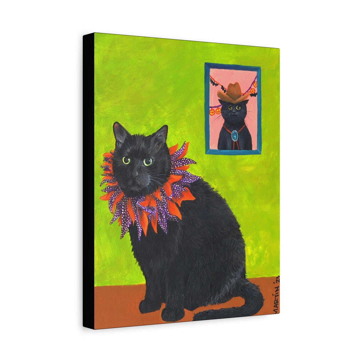 12 the Magical Halloween Cat Canvas Gallery Wrap