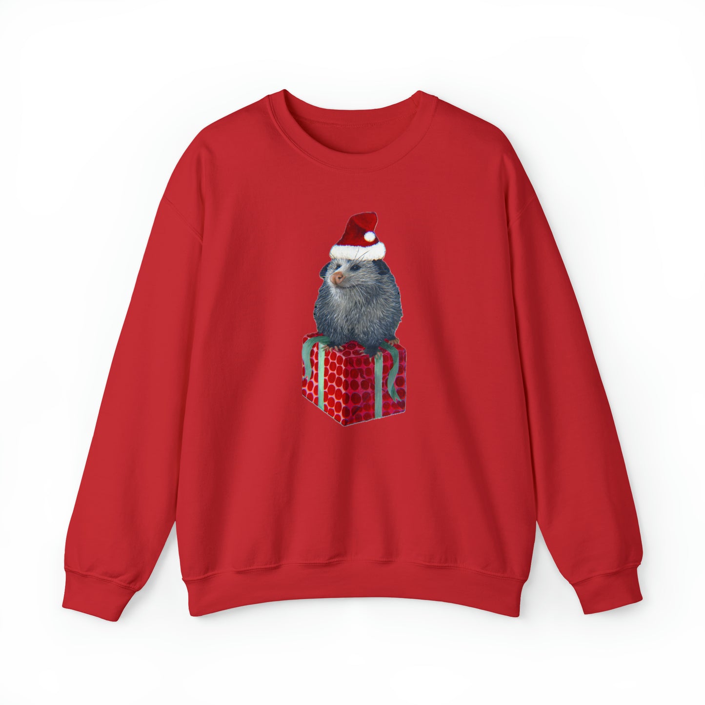 Christmas Opossum Unisex Heavy Blend™ Crewneck Sweatshirt