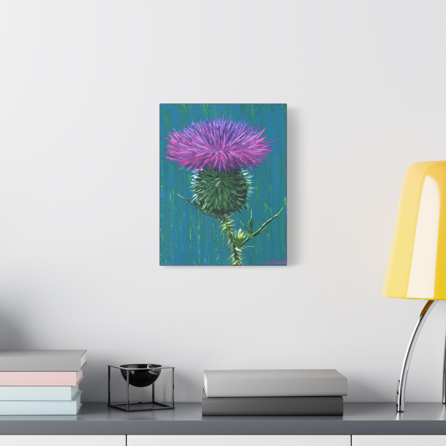 Messy Thistle Matte Canvas, Stretched, 1.25"