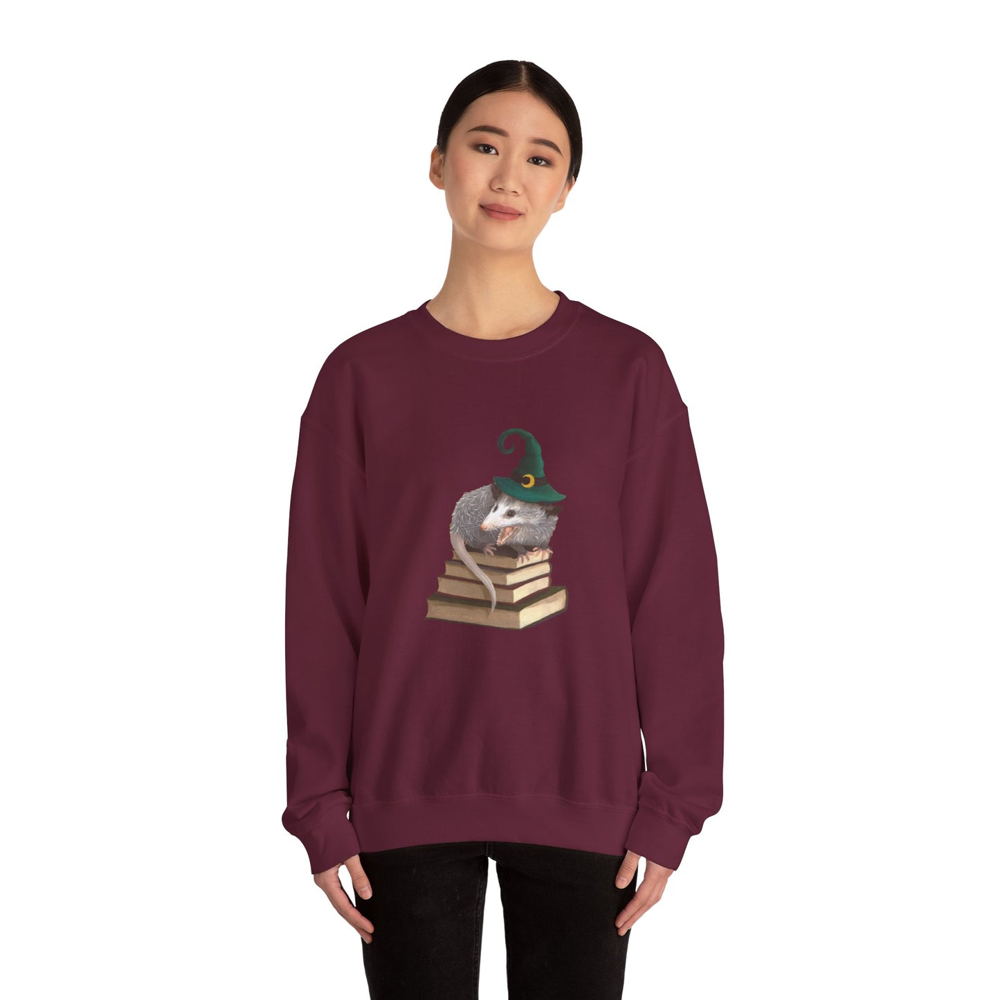 Opossum Witch Unisex Heavy Blend™ Crewneck Sweatshirt