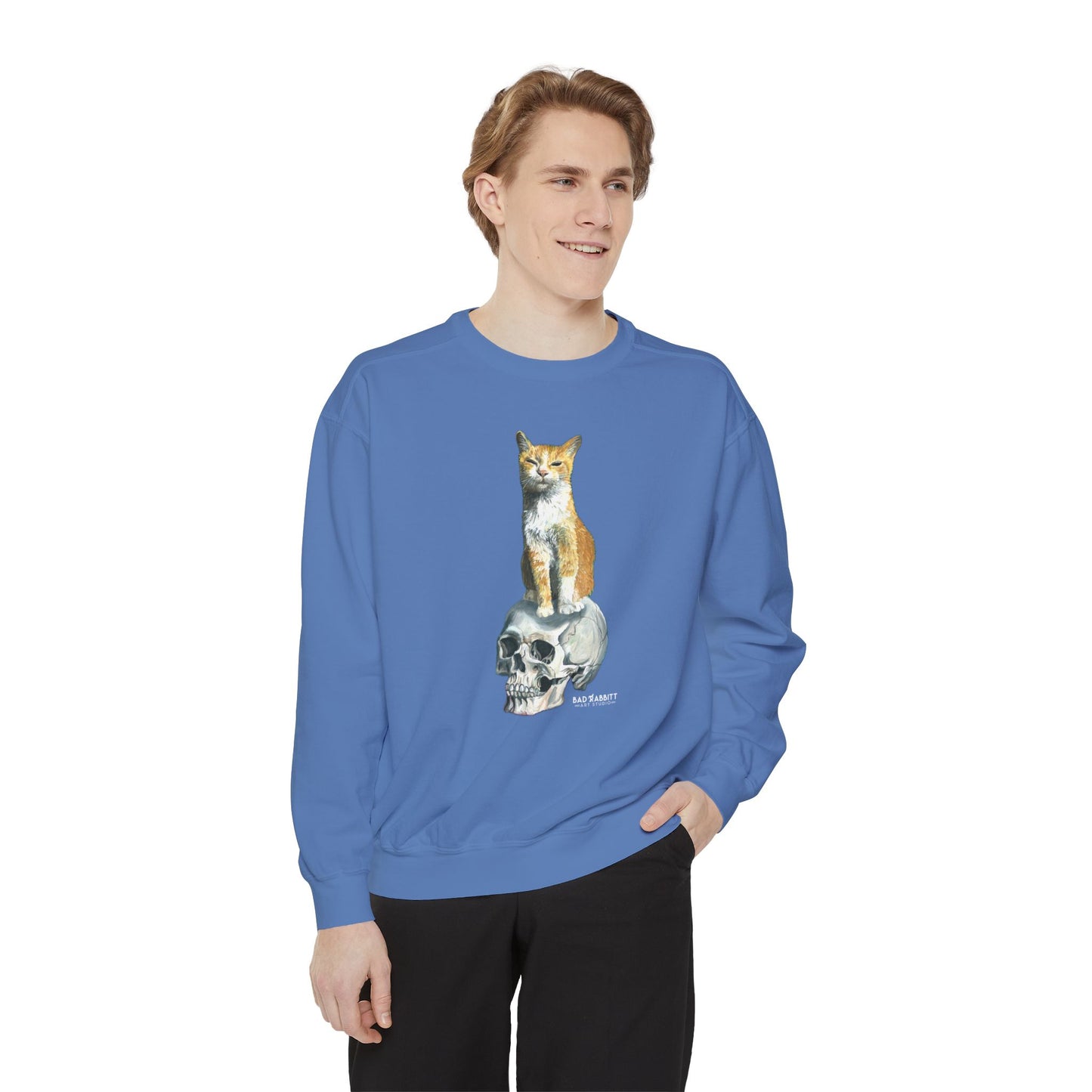 Dave and the Skull of His Enemy Unisex Garment-Dyed Sweatshirt