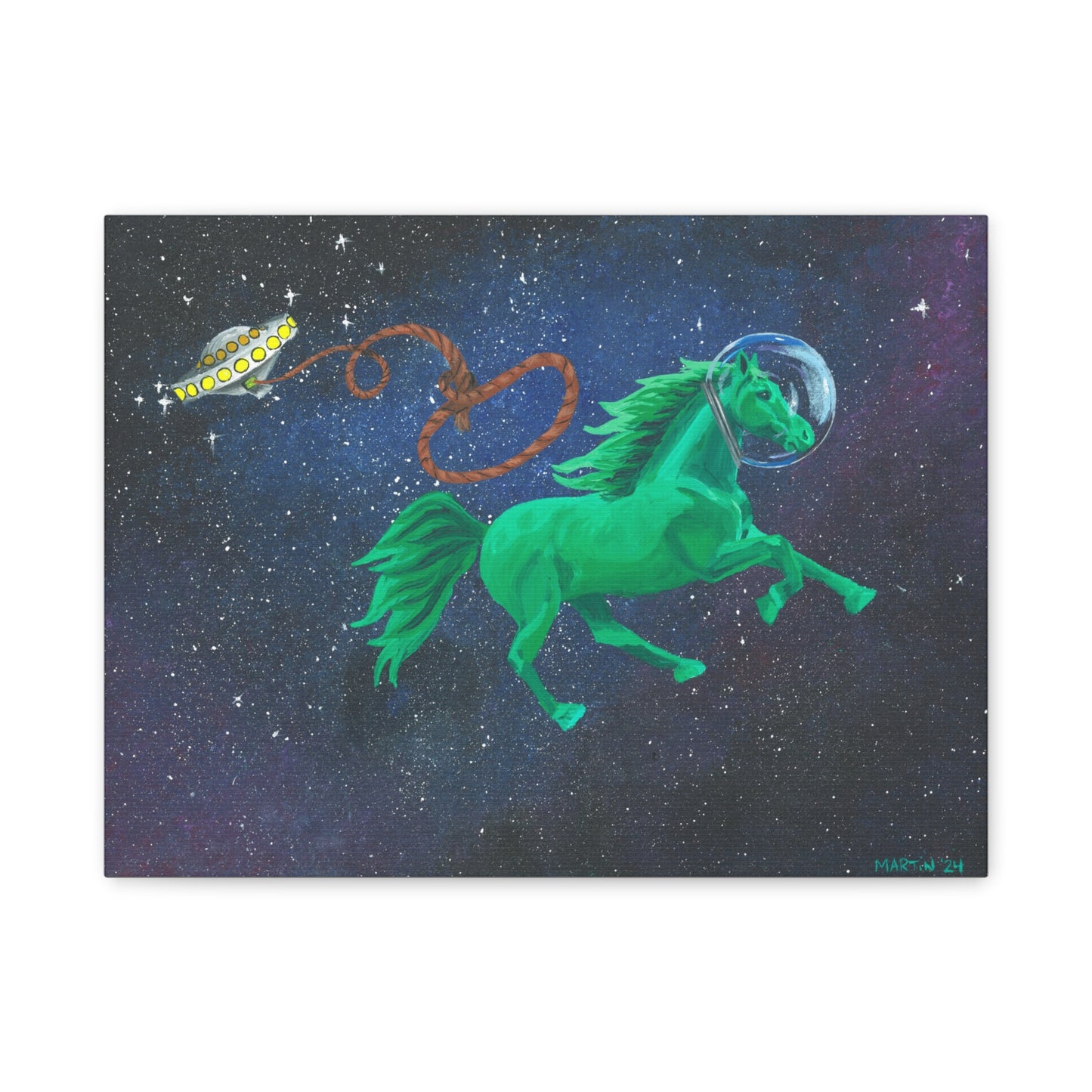 Space Horse Canvas Gallery Wrap