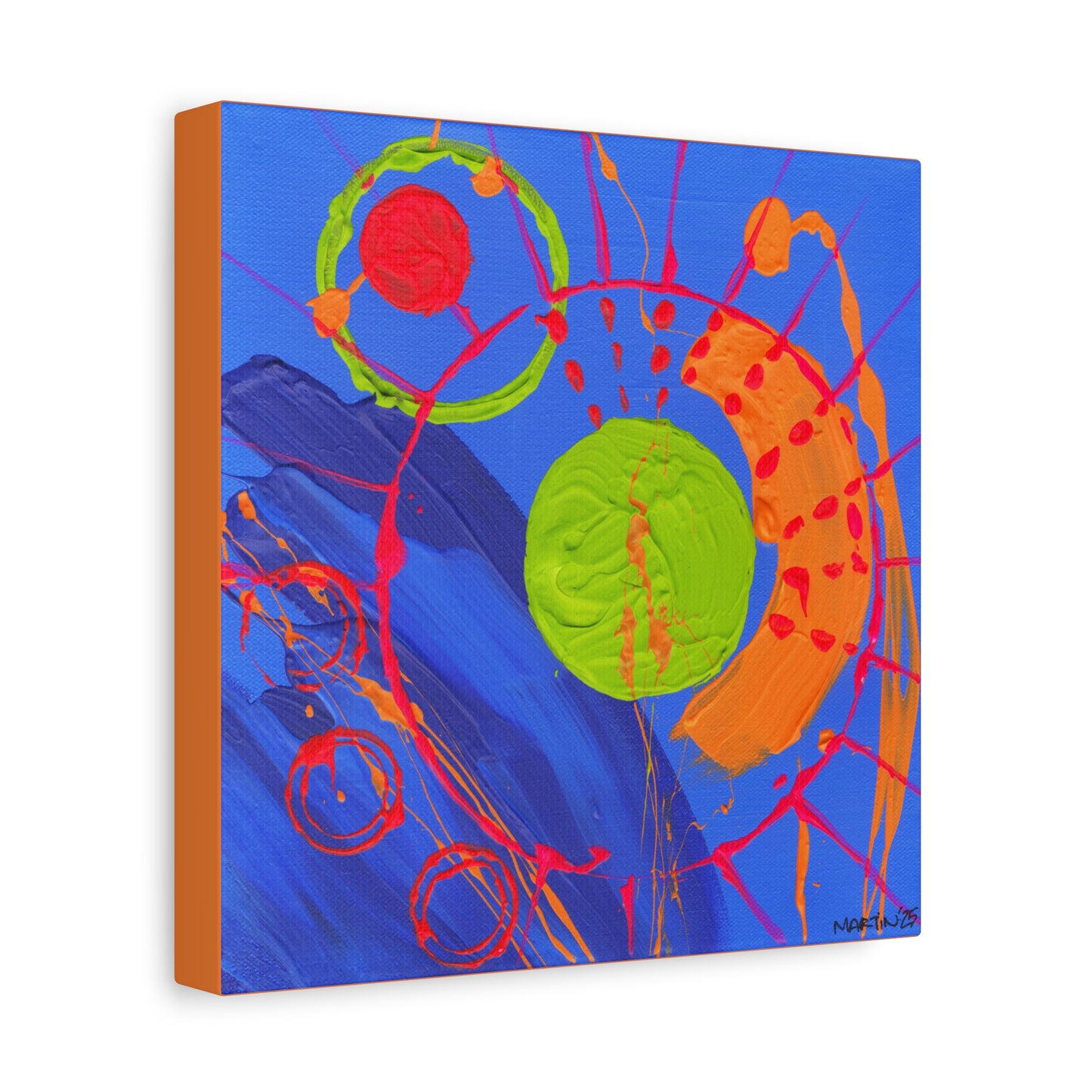 "Cobalt Abstract" Matte Canvas, Stretched, 1.25"