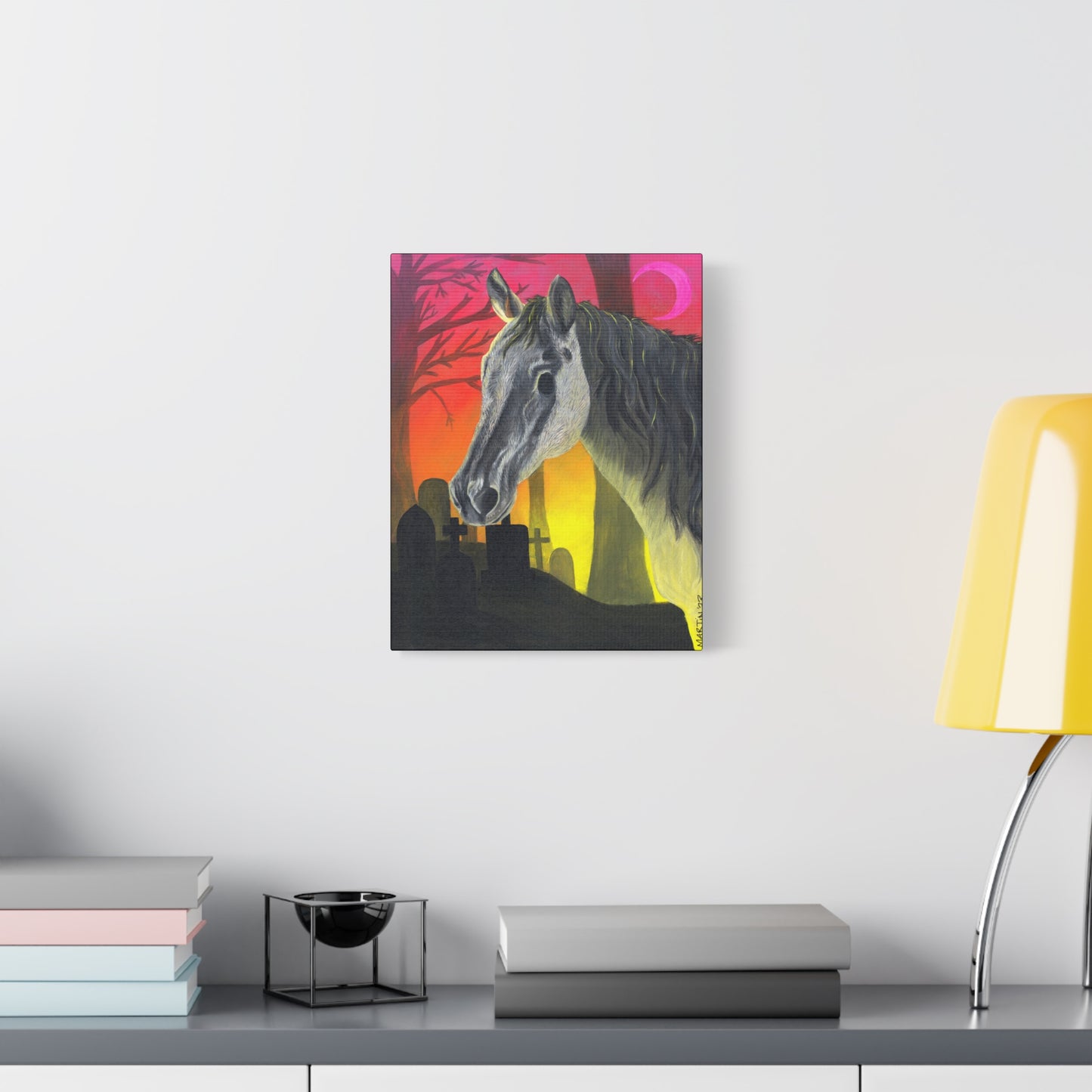 Spooky Horse Canvas Gallery Wraps