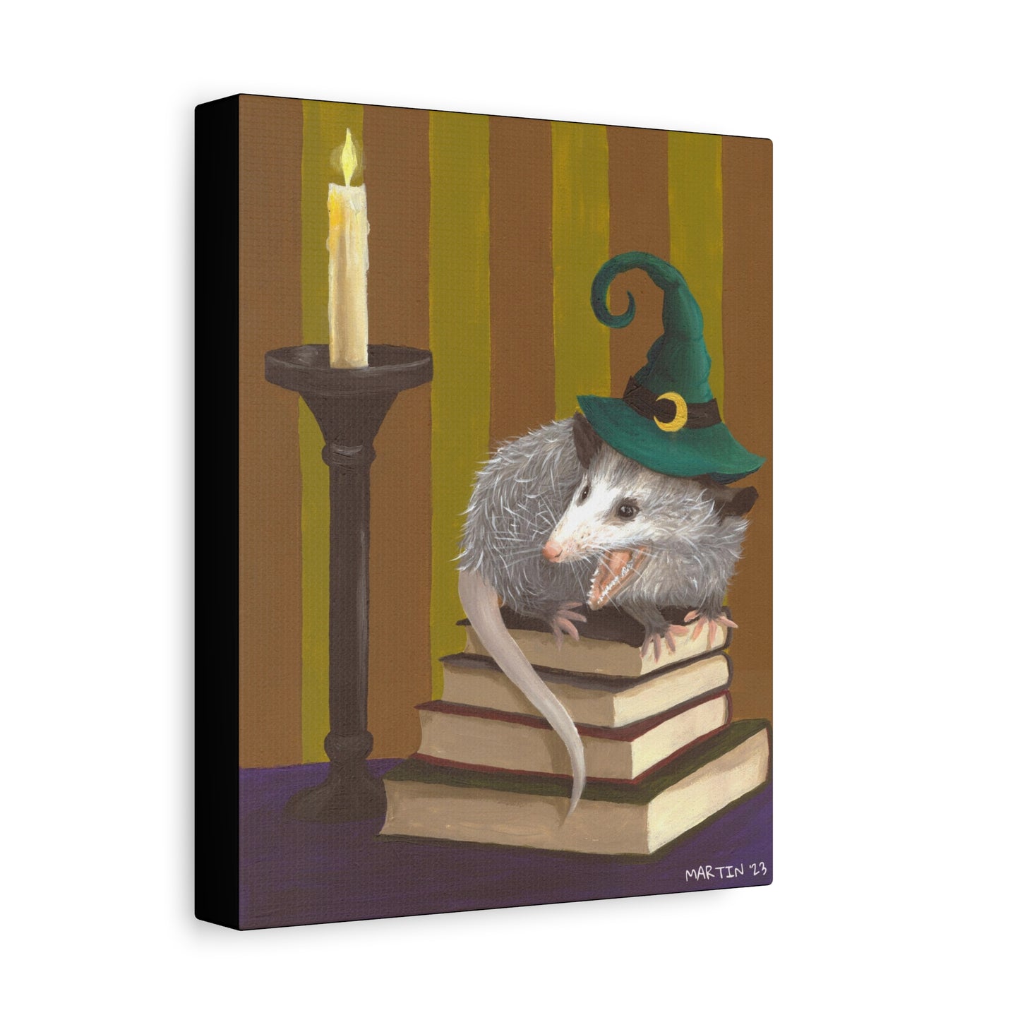 Opossum Witch Canvas Gallery Wrap