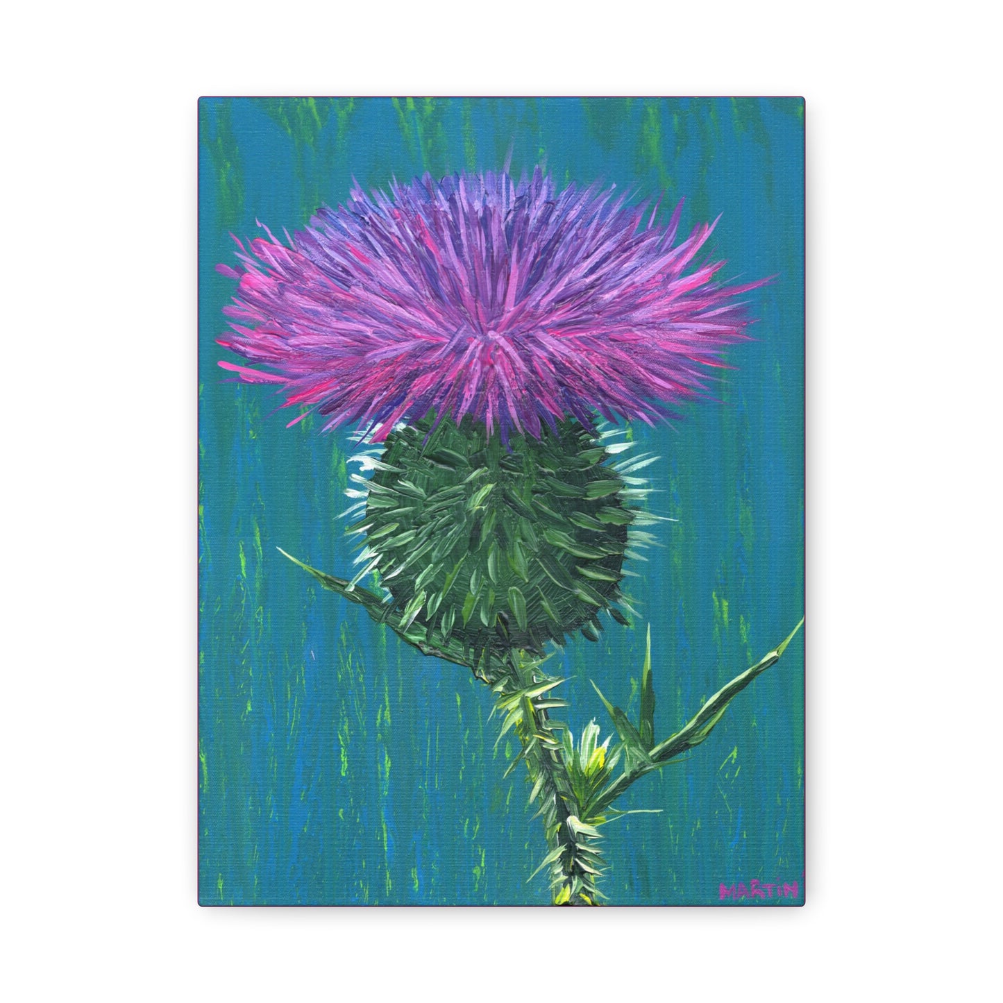 Messy Thistle Matte Canvas, Stretched, 1.25"