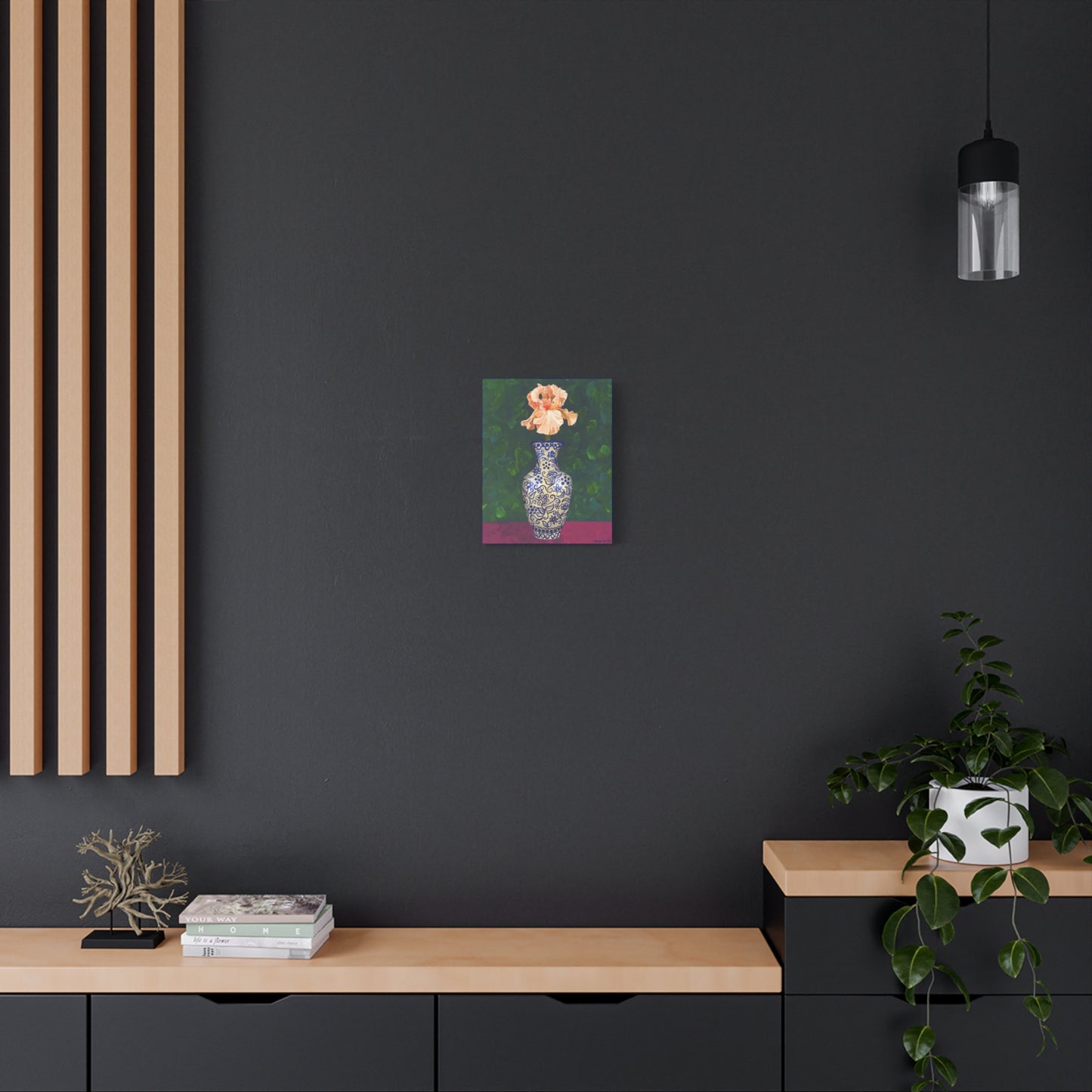 Peach Iris Canvas Gallery Wrap