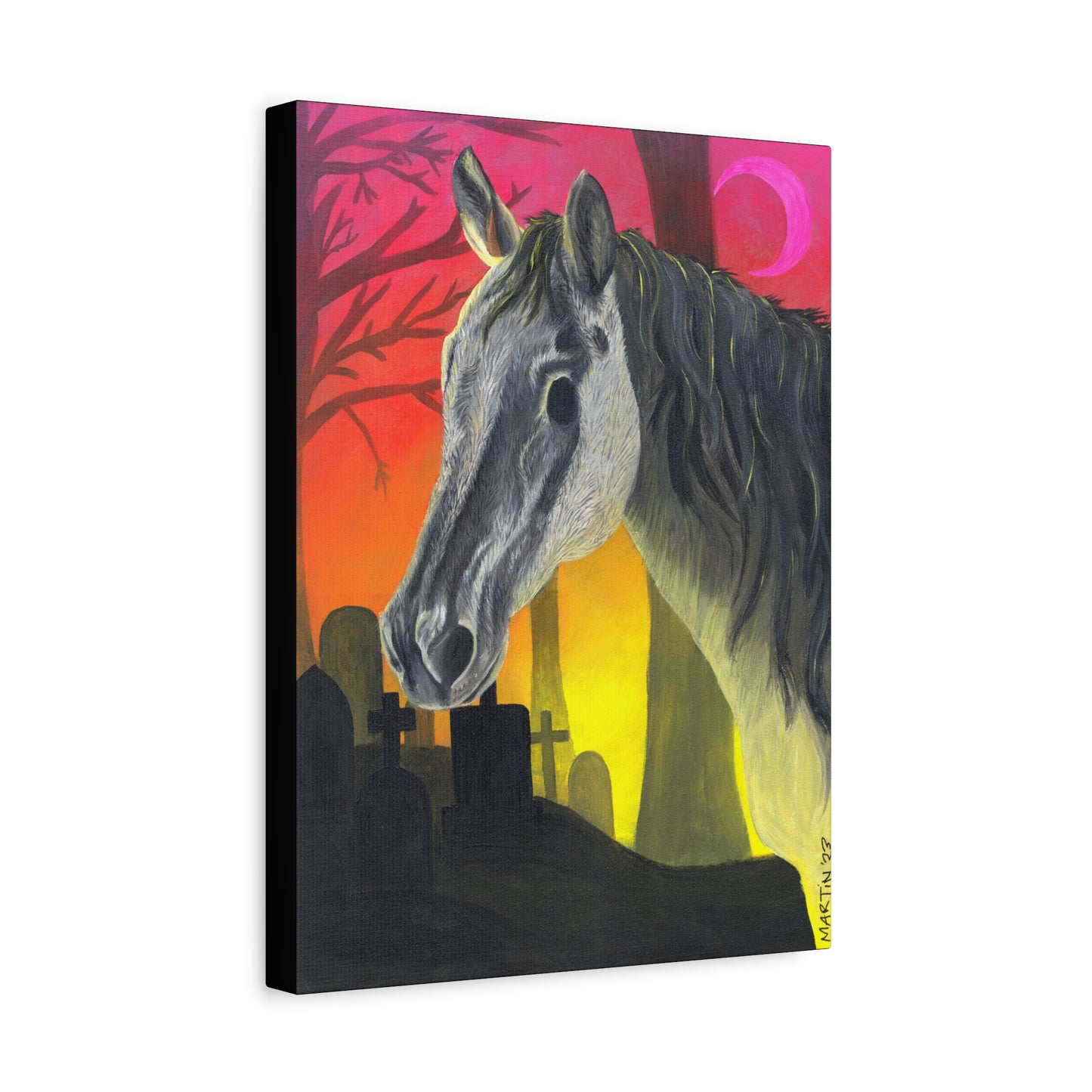 Spooky Horse Canvas Gallery Wraps