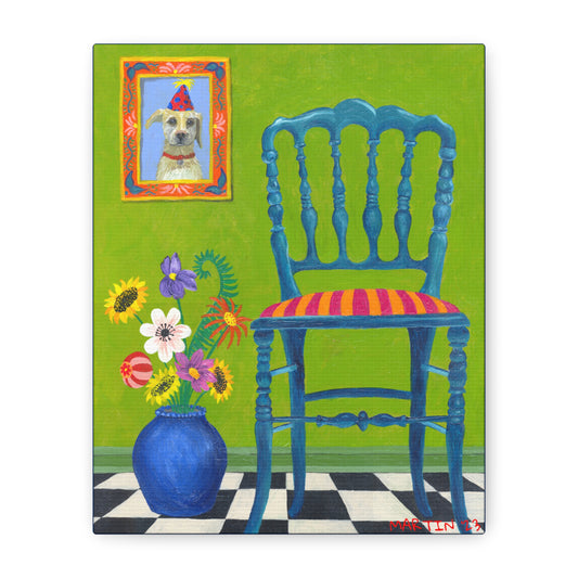 Teal Chair Canvas Gallery Wrap
