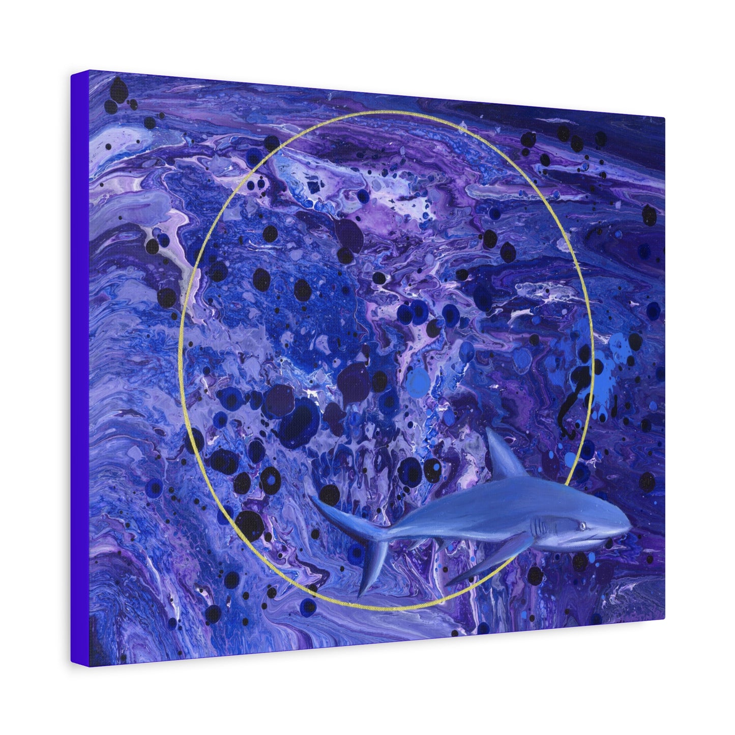 "Sharkira" Matte Canvas, Stretched, 1.25"