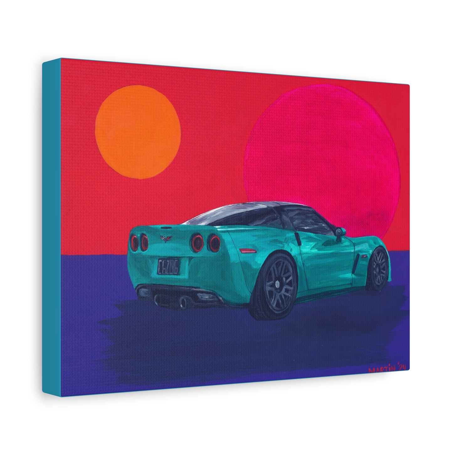 C6 Z06 Corvette Canvas Gallery Wrap