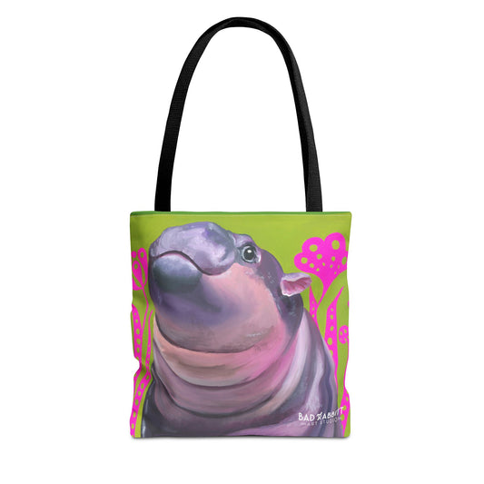 Moo Deng Tote Bag (AOP)