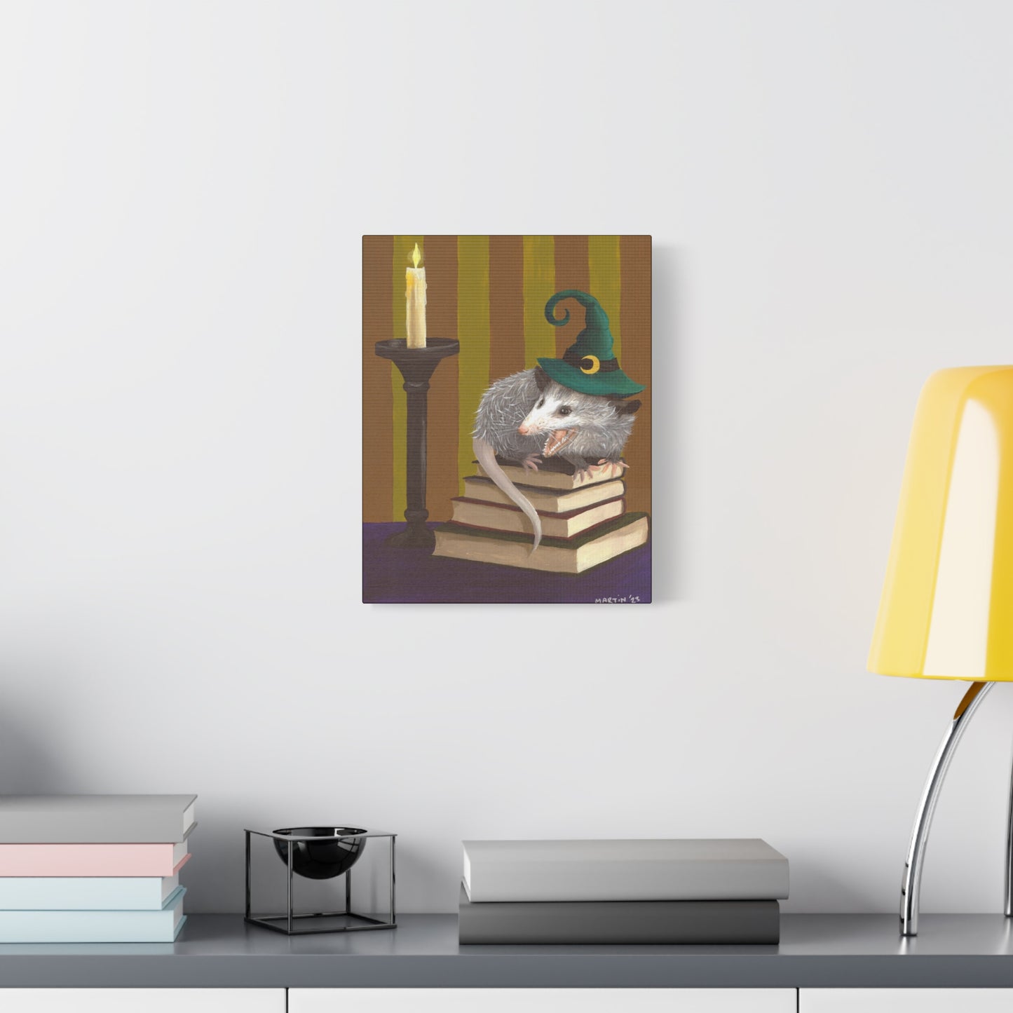 Opossum Witch Canvas Gallery Wrap