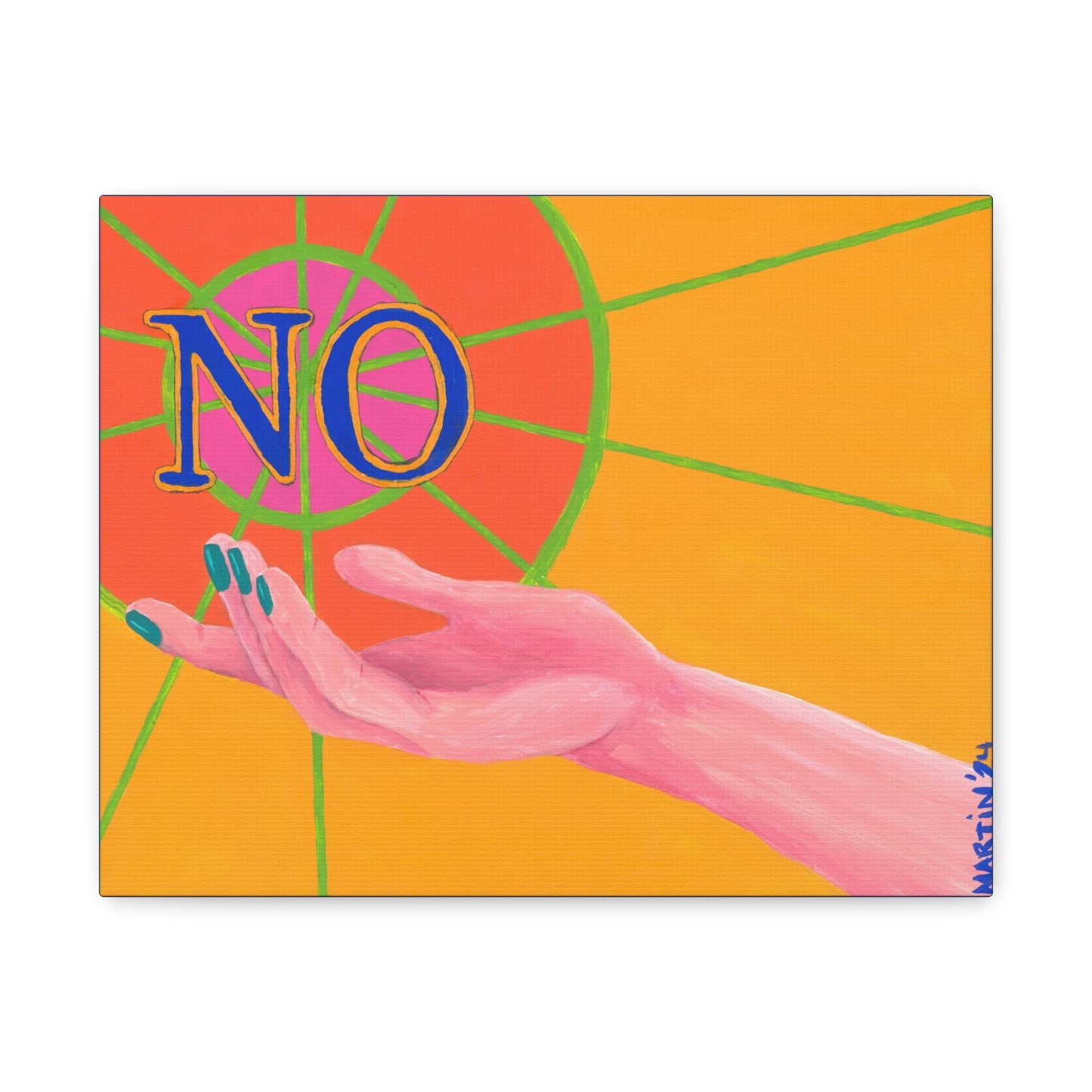 "NO 2024" Canvas Gallery Wrap