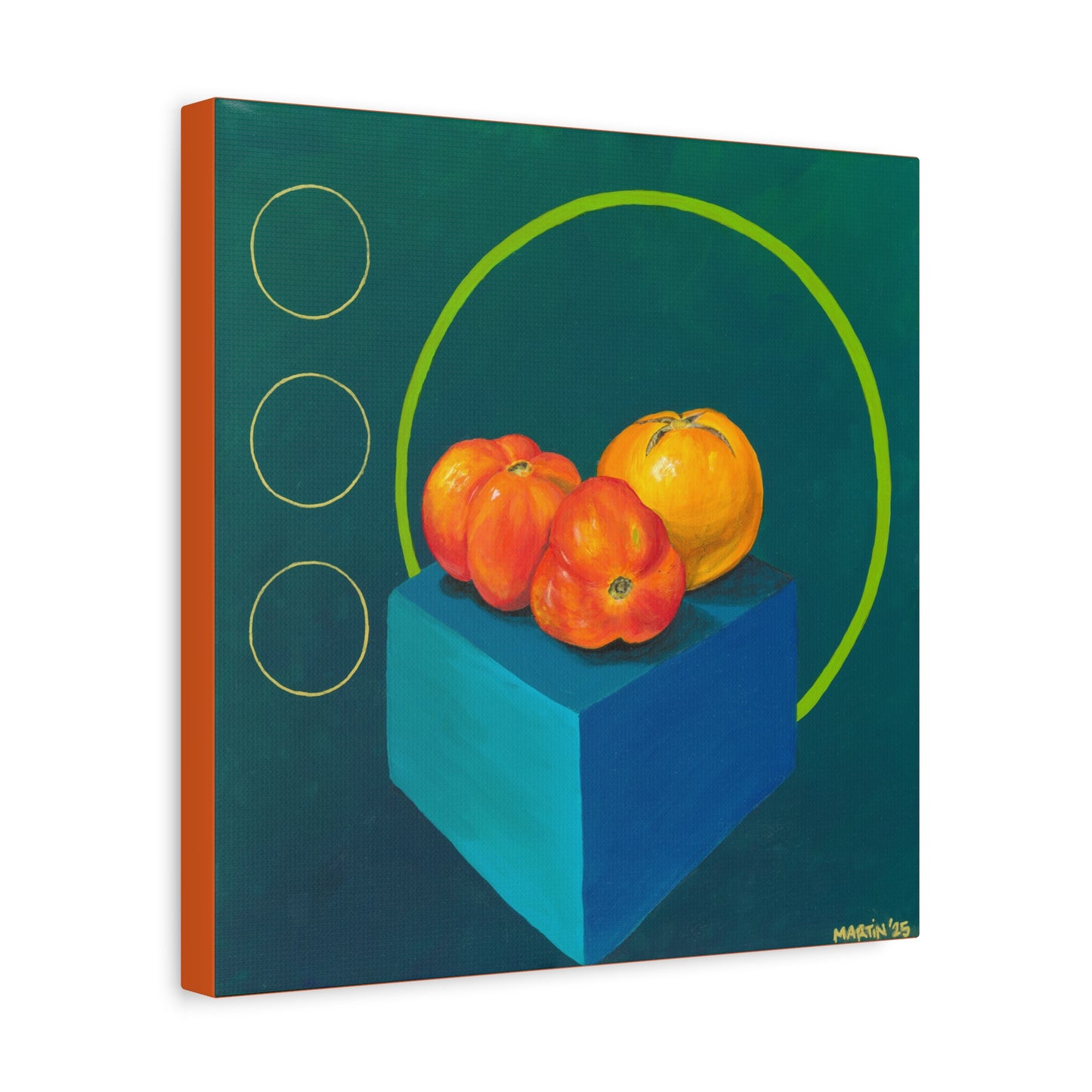 Three Homegrown Tomatoes Matte Canvas, Stretched, 1.25"