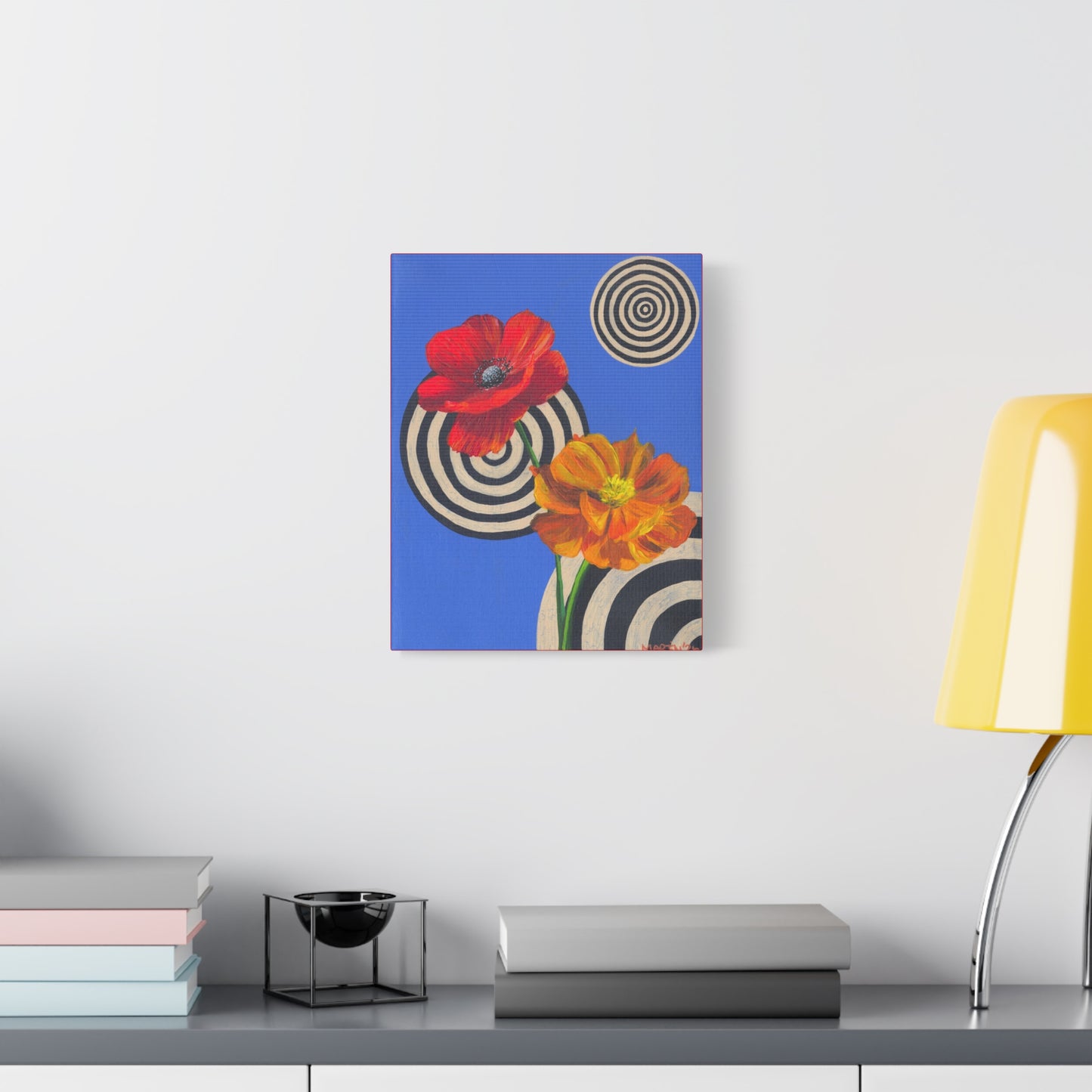 "A Poppy and a Cosmo" Matte Canvas, Stretched, 1.25"
