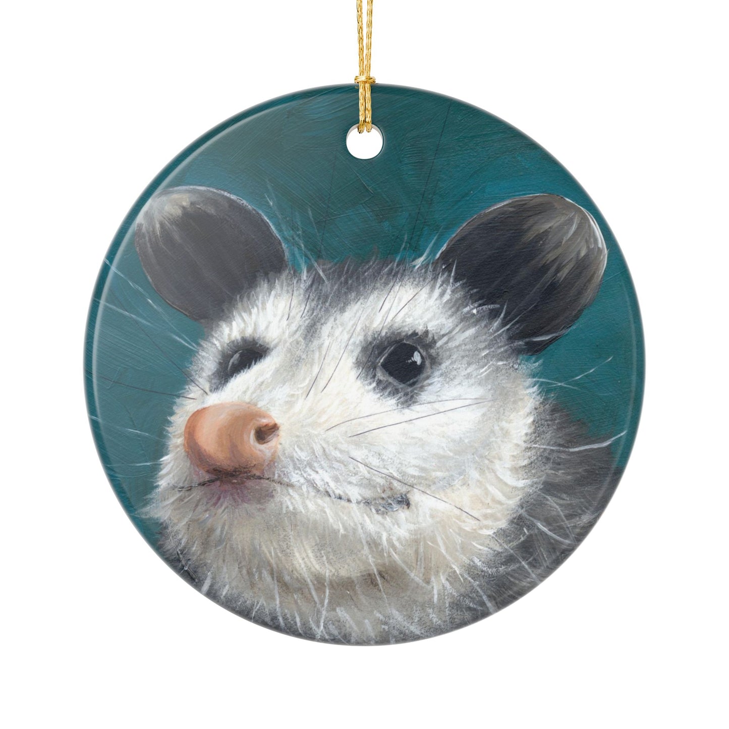 Baby Opossum Ceramic Ornament (2-Side Print)