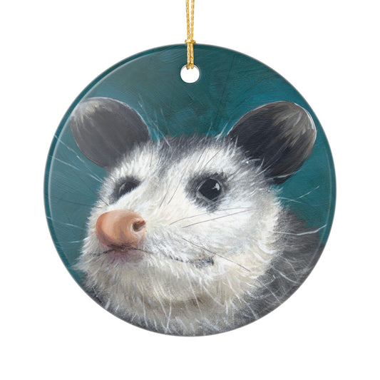 Baby Opossum Ceramic Ornament (2-Side Print)