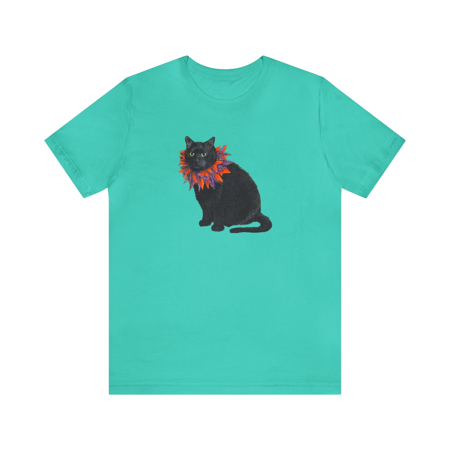 12 the Magical Halloween Cat Unisex Jersey Short Sleeve Tee