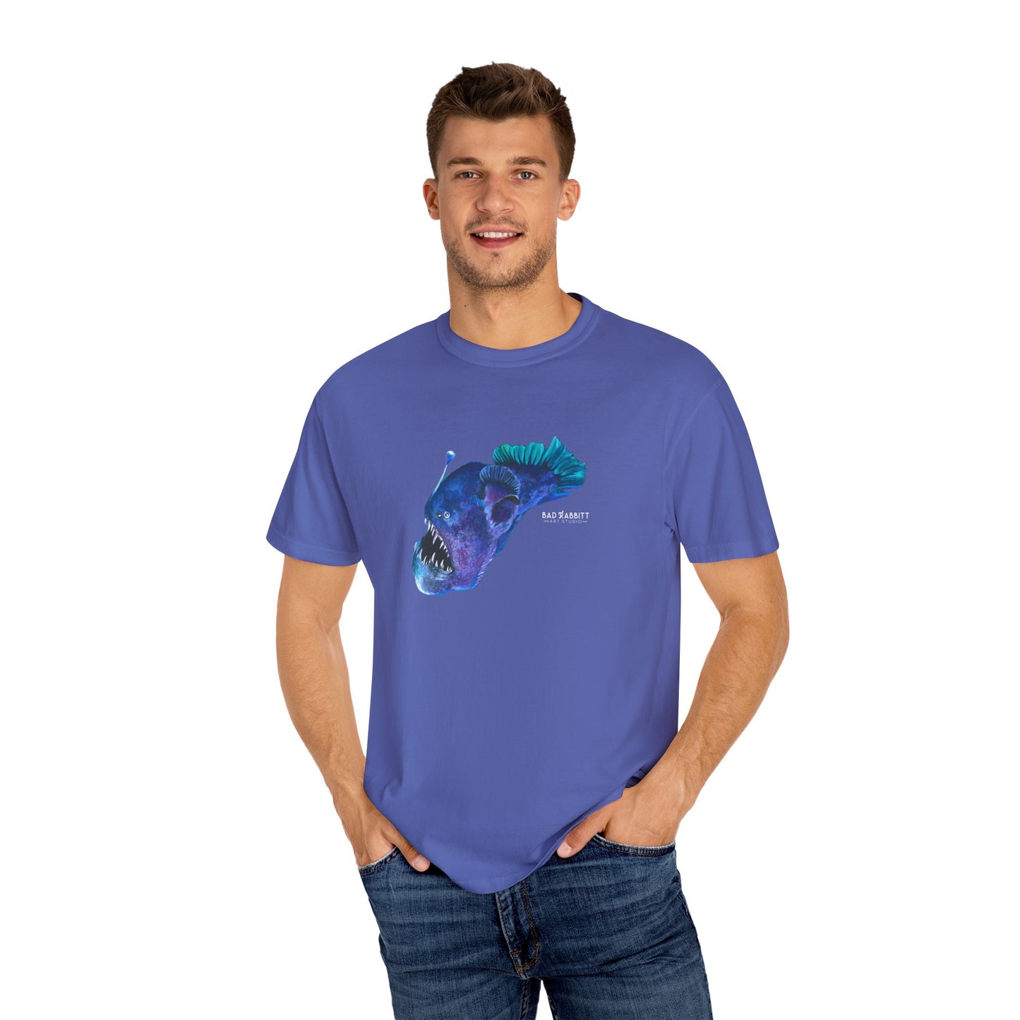 Angler Fish Unisex Garment-Dyed T-shirt
