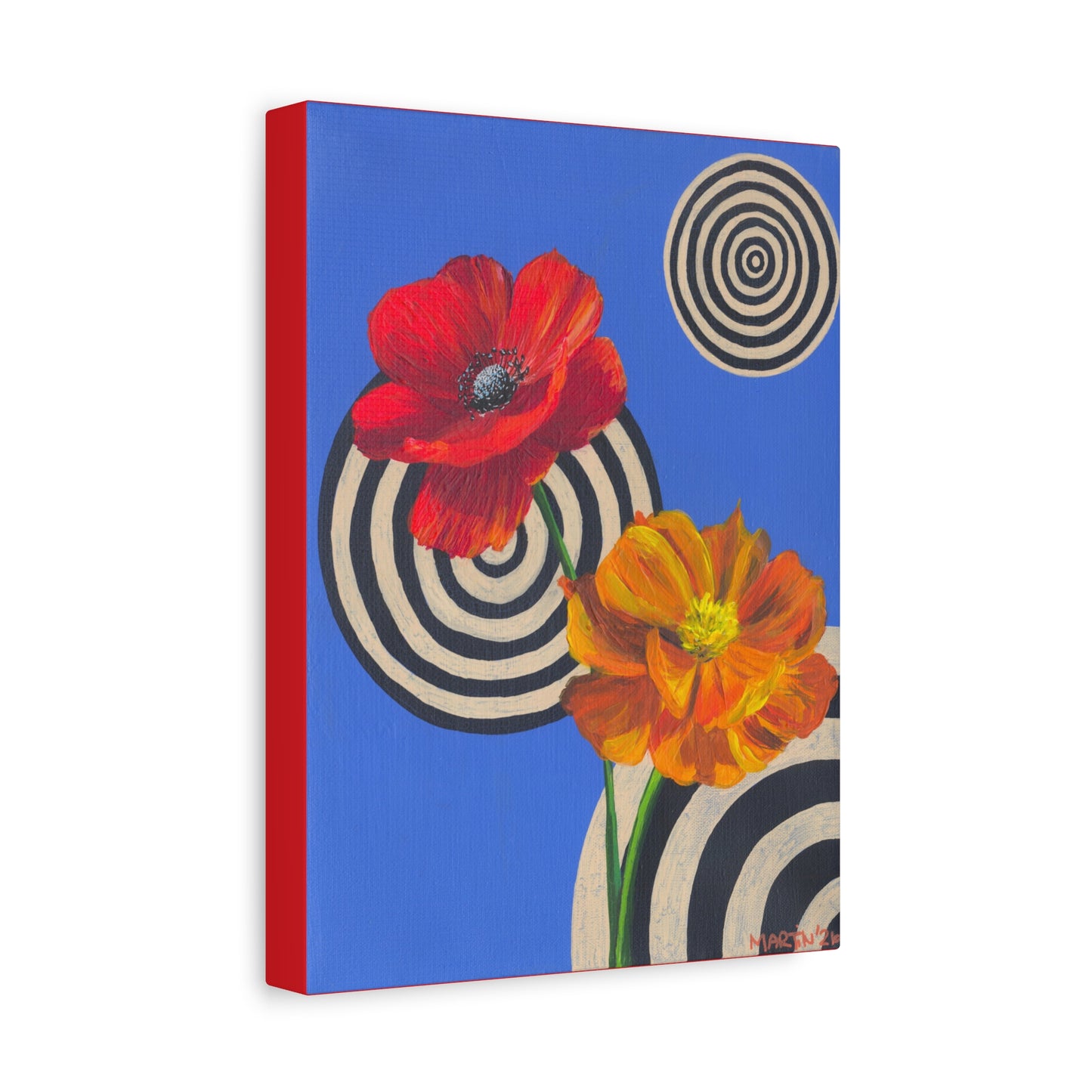 "A Poppy and a Cosmo" Matte Canvas, Stretched, 1.25"
