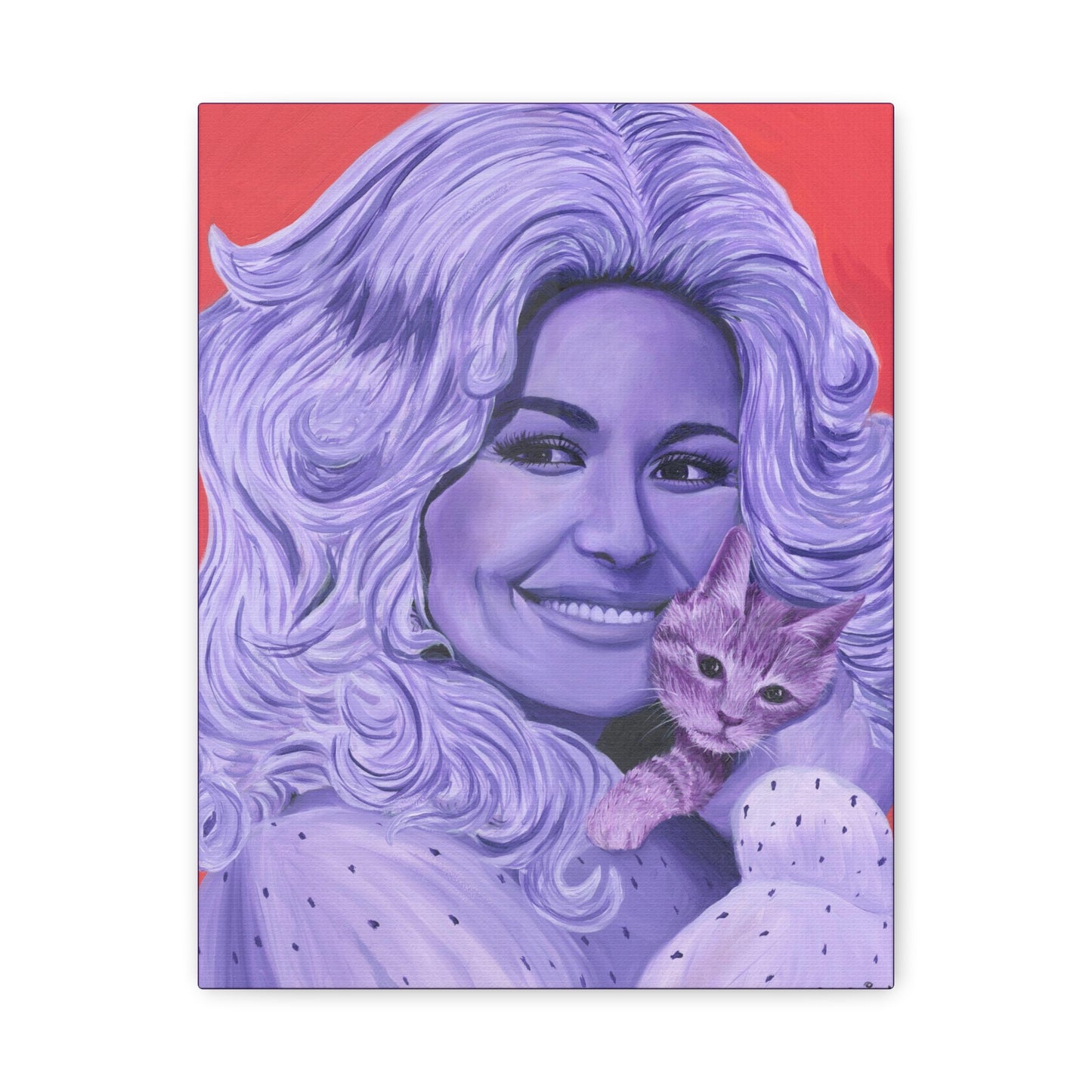 Dolly with Kitty Canvas Gallery Wrap
