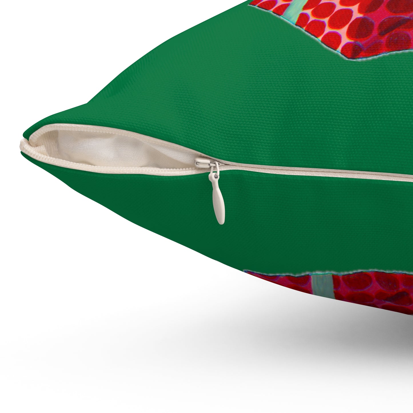 Christmas Opossum Spun Polyester Square Pillow
