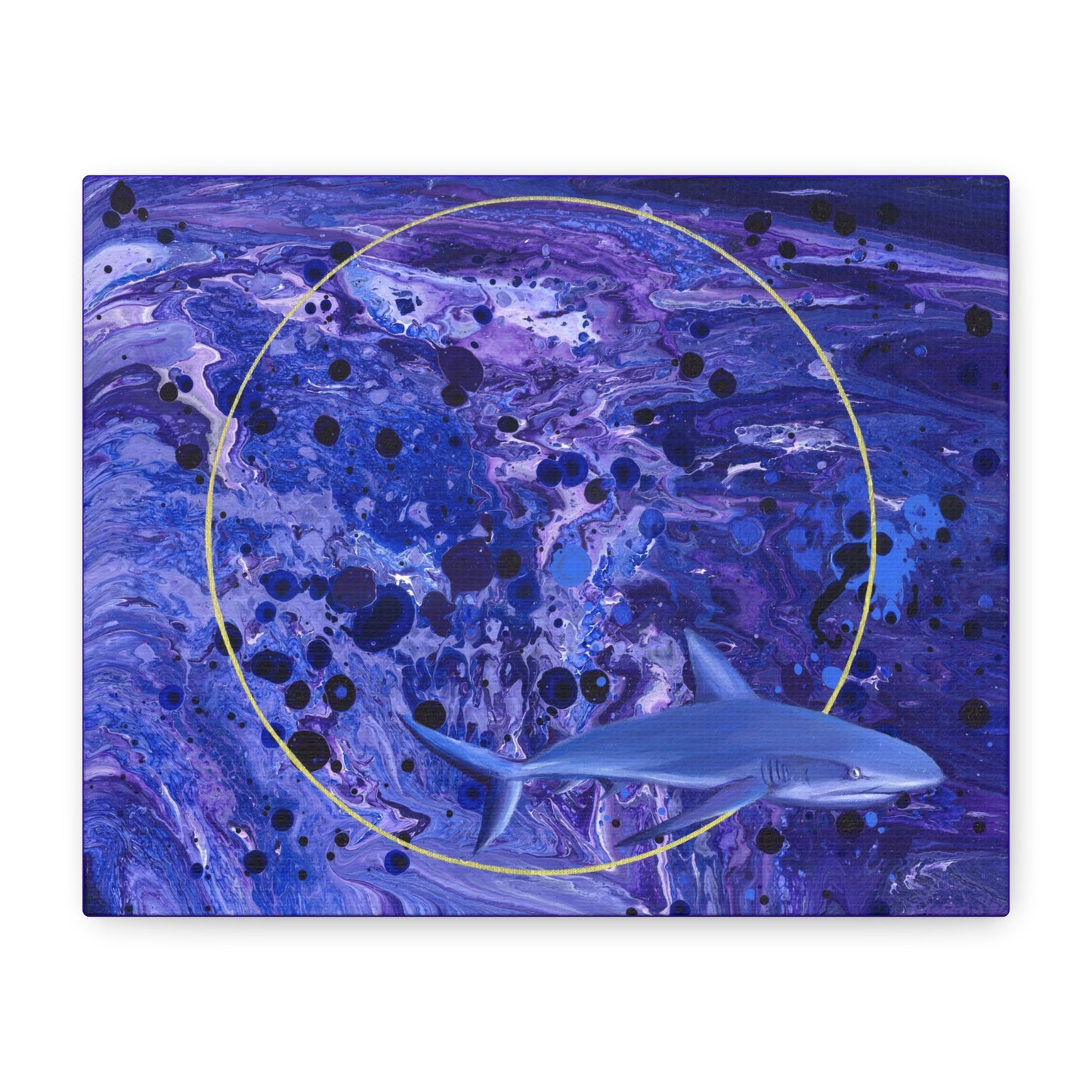 "Sharkira" Matte Canvas, Stretched, 1.25"