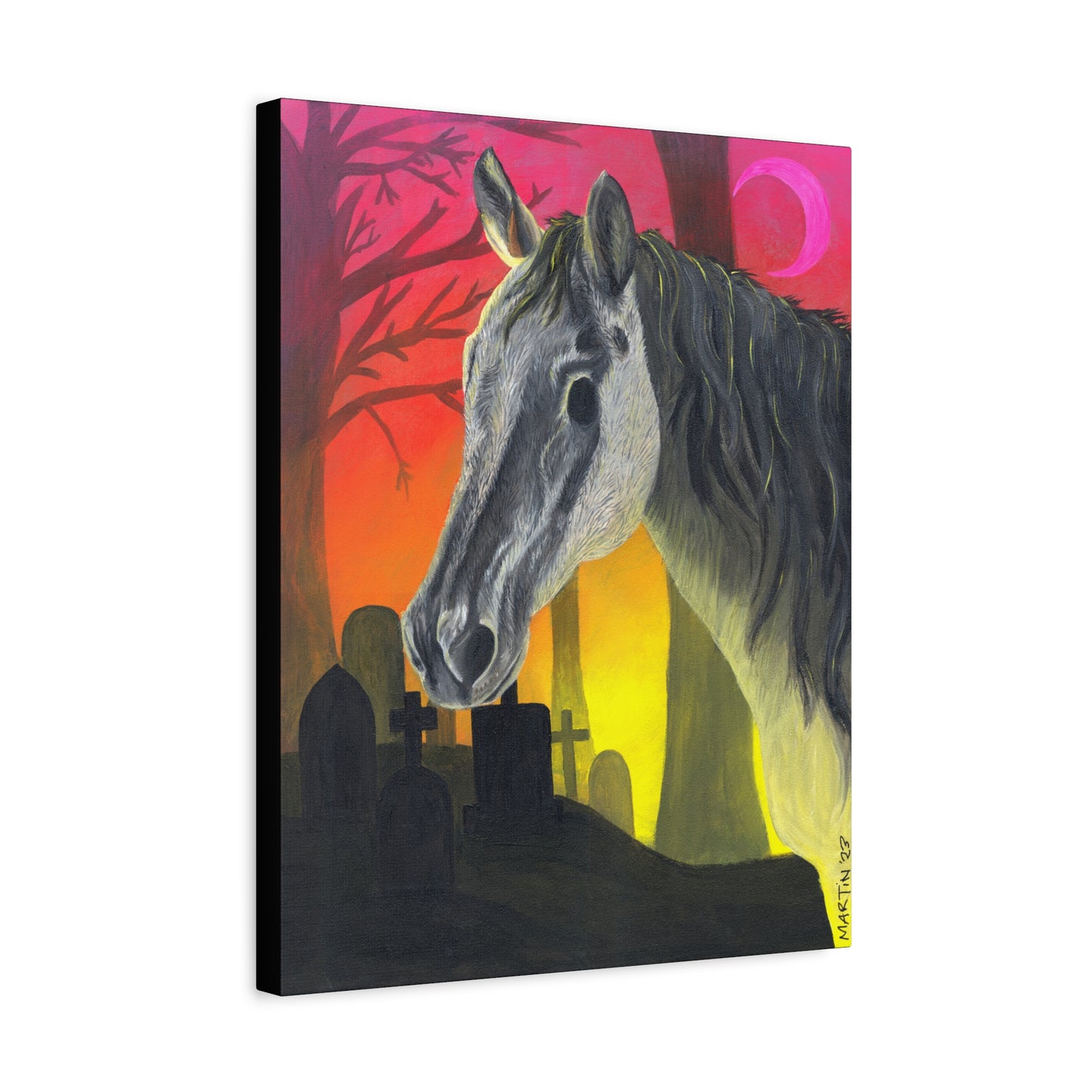 Spooky Horse Canvas Gallery Wraps
