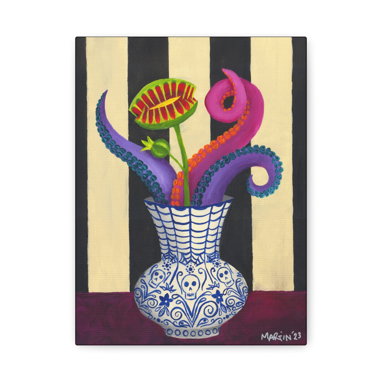 Spooky Flowers Canvas Gallery Wraps